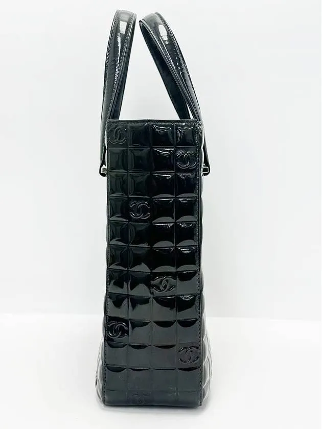 CC Instant help bar bag 4VCHB32177 division chocolate tote Energy-efficient Black logo 7th Chanel enamel