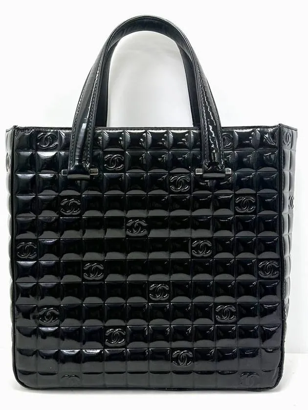CC Instant help bar bag 4VCHB32177 division chocolate tote Energy-efficient Black logo 7th Chanel enamel