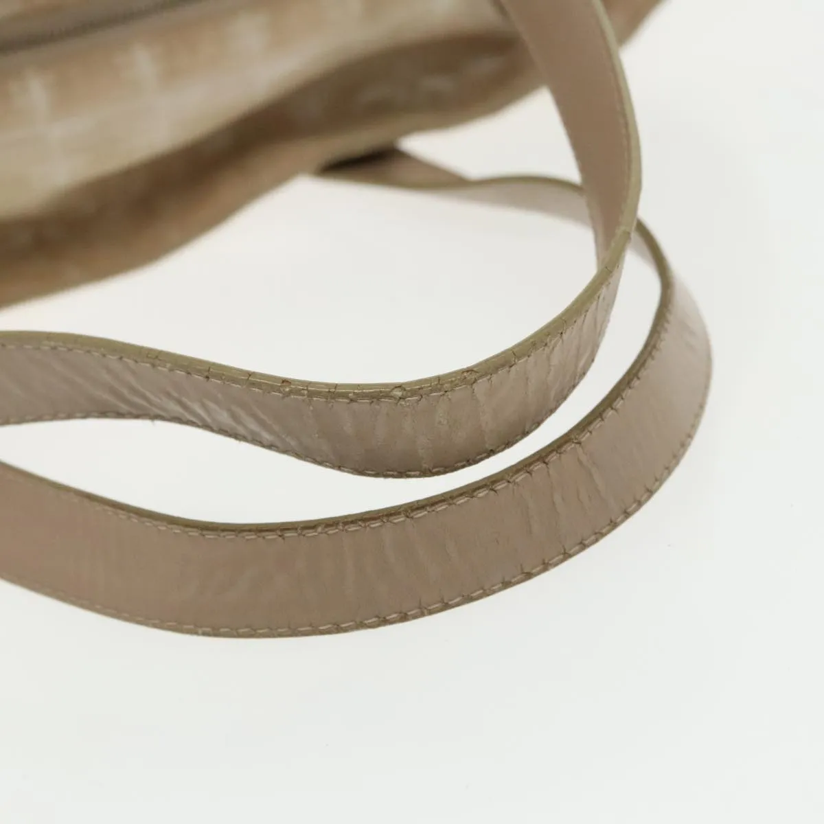 CHANEL New Travel line Tote Bag Nylon Beige Gold CC 95463