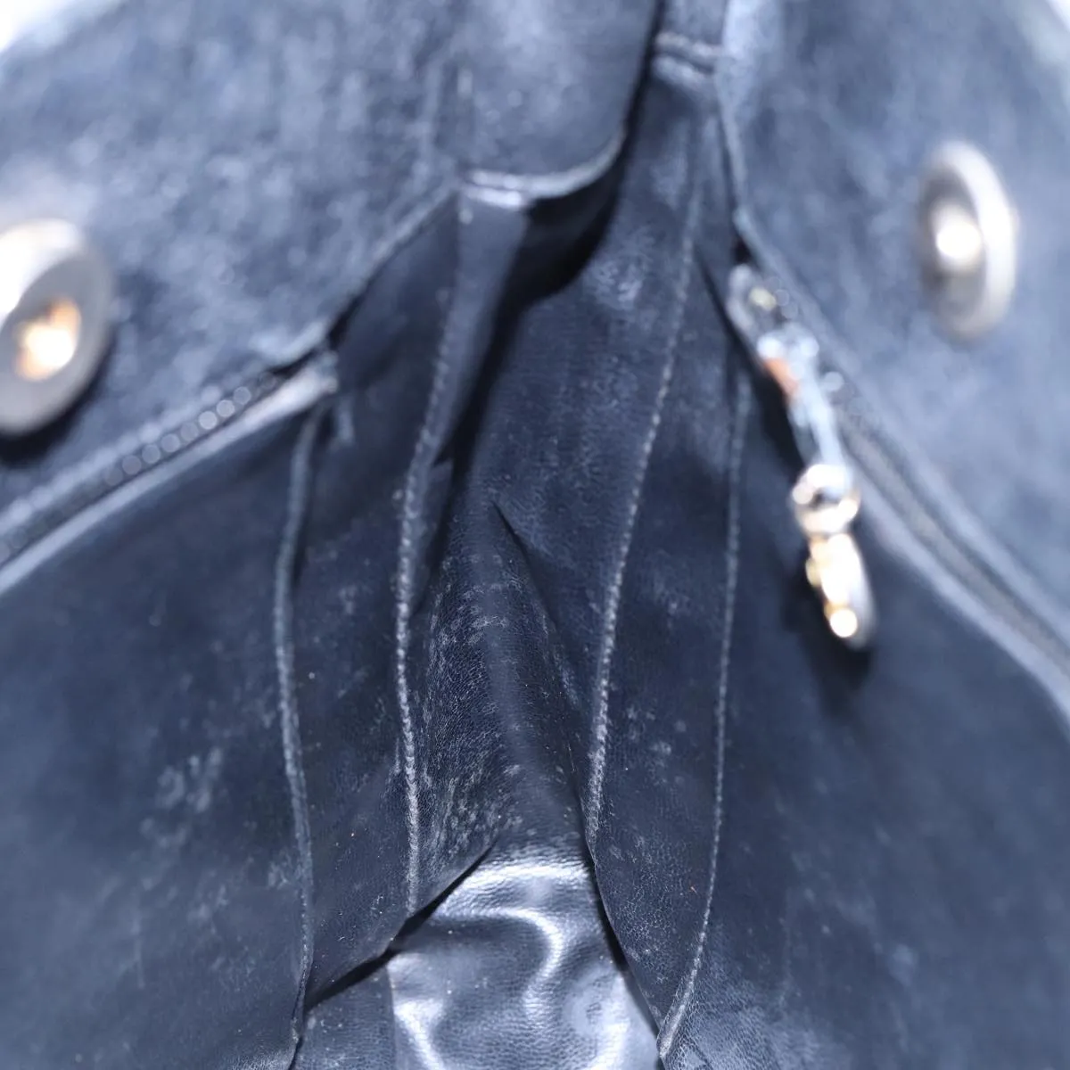 CHANEL Tote Bag Caviar Skin Black Gold CC bs17526