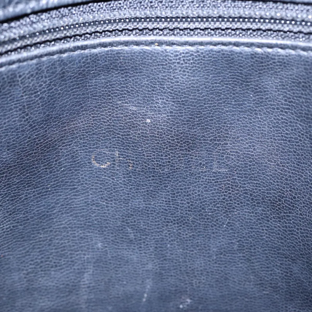 CHANEL Tote Bag Caviar Skin Black Gold CC bs17526
