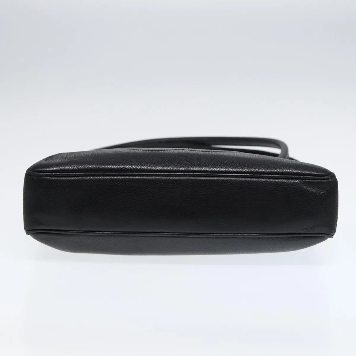 CHANEL Tote Bag Caviar Skin Black Gold CC bs17526