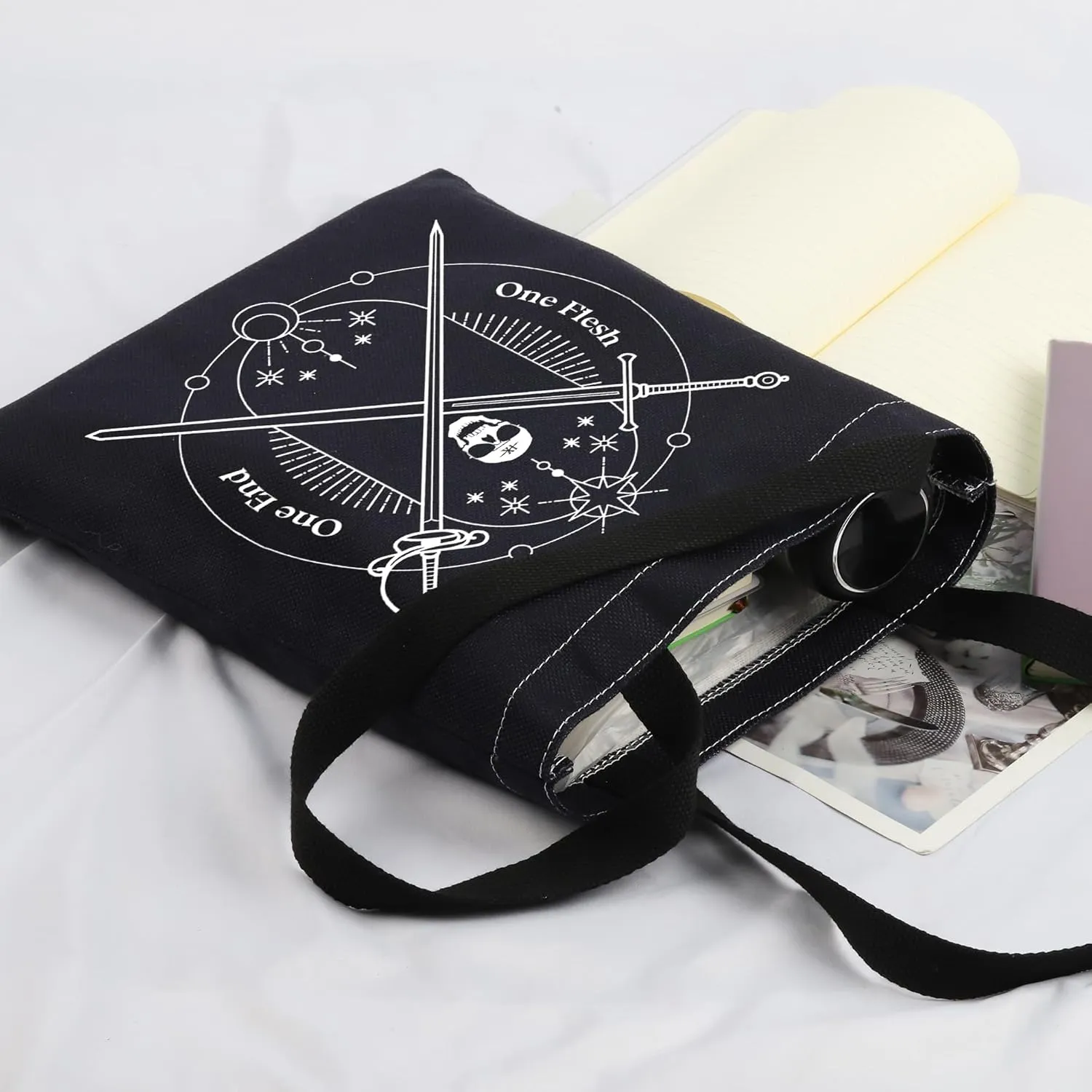 CMNIM G The Ninth Book Inspired Tote Bag The L-cked Merch One Flesh One End Sci-fi Fantasy Literature Book Gifts