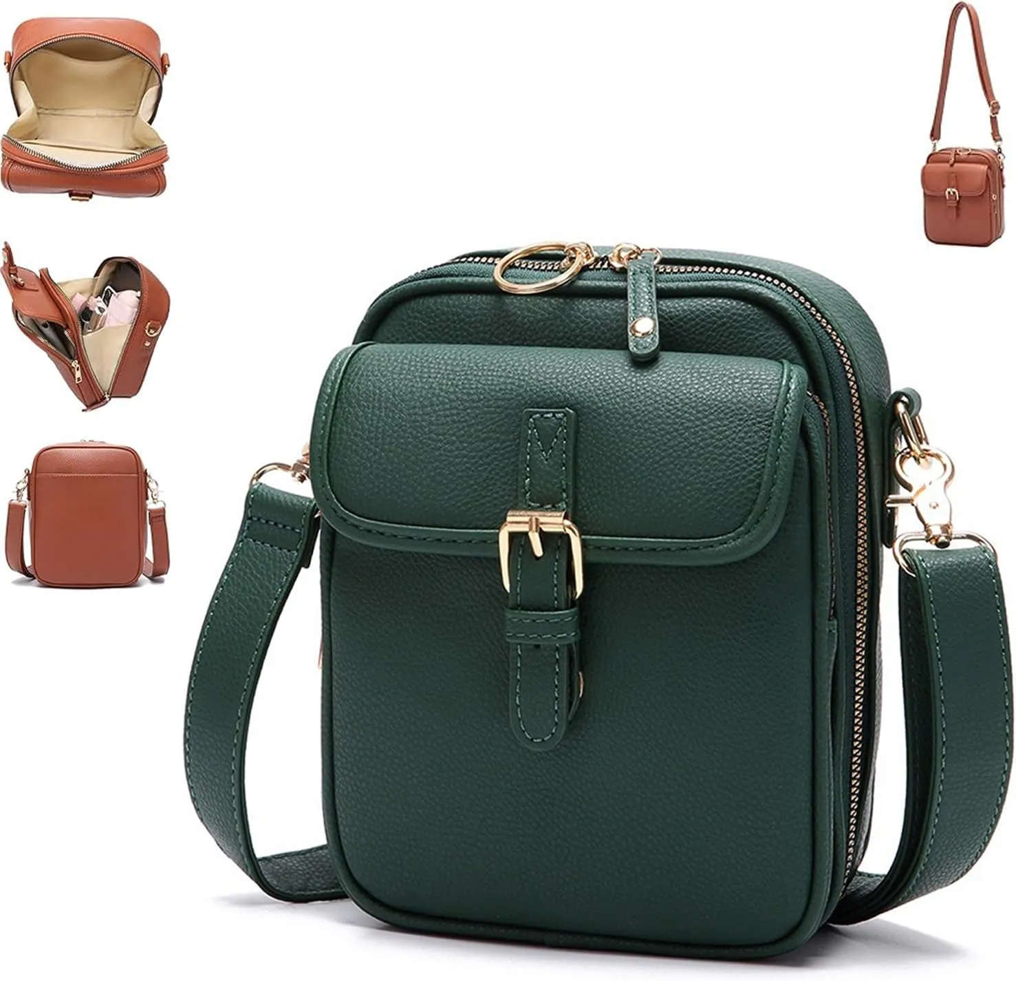 Collaboraten1 Crossbody Leather Bag, Urvashi Crossbody Bag, Urvashi Crossbody Leather Bag for Women, Doble Capa