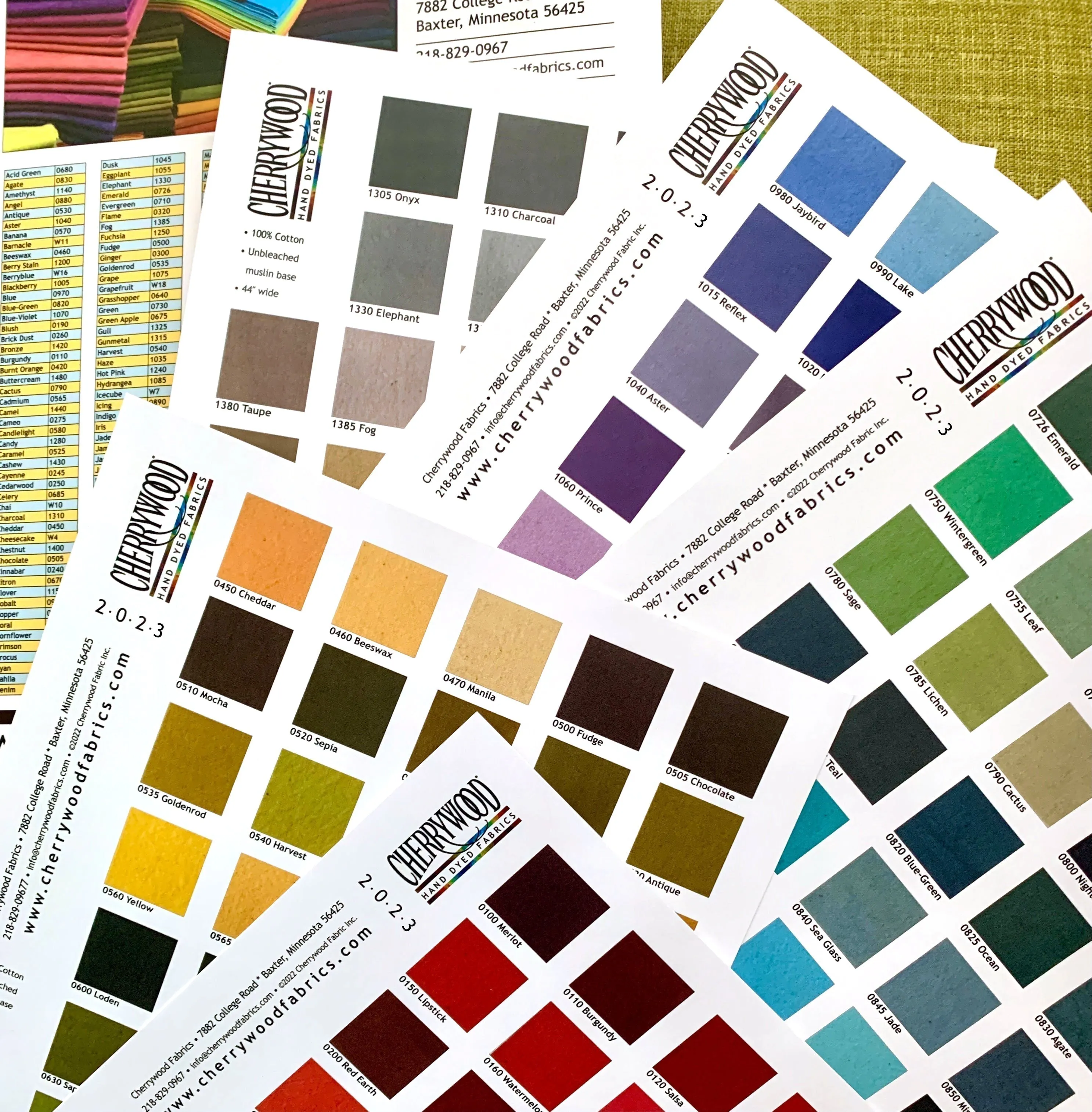 Color Card (Printed)