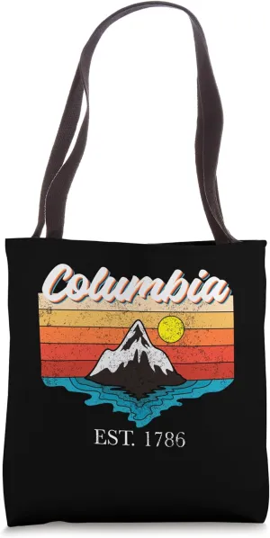 Columbia Home Town Vintage Sunset USA Vacation Tote Bag
