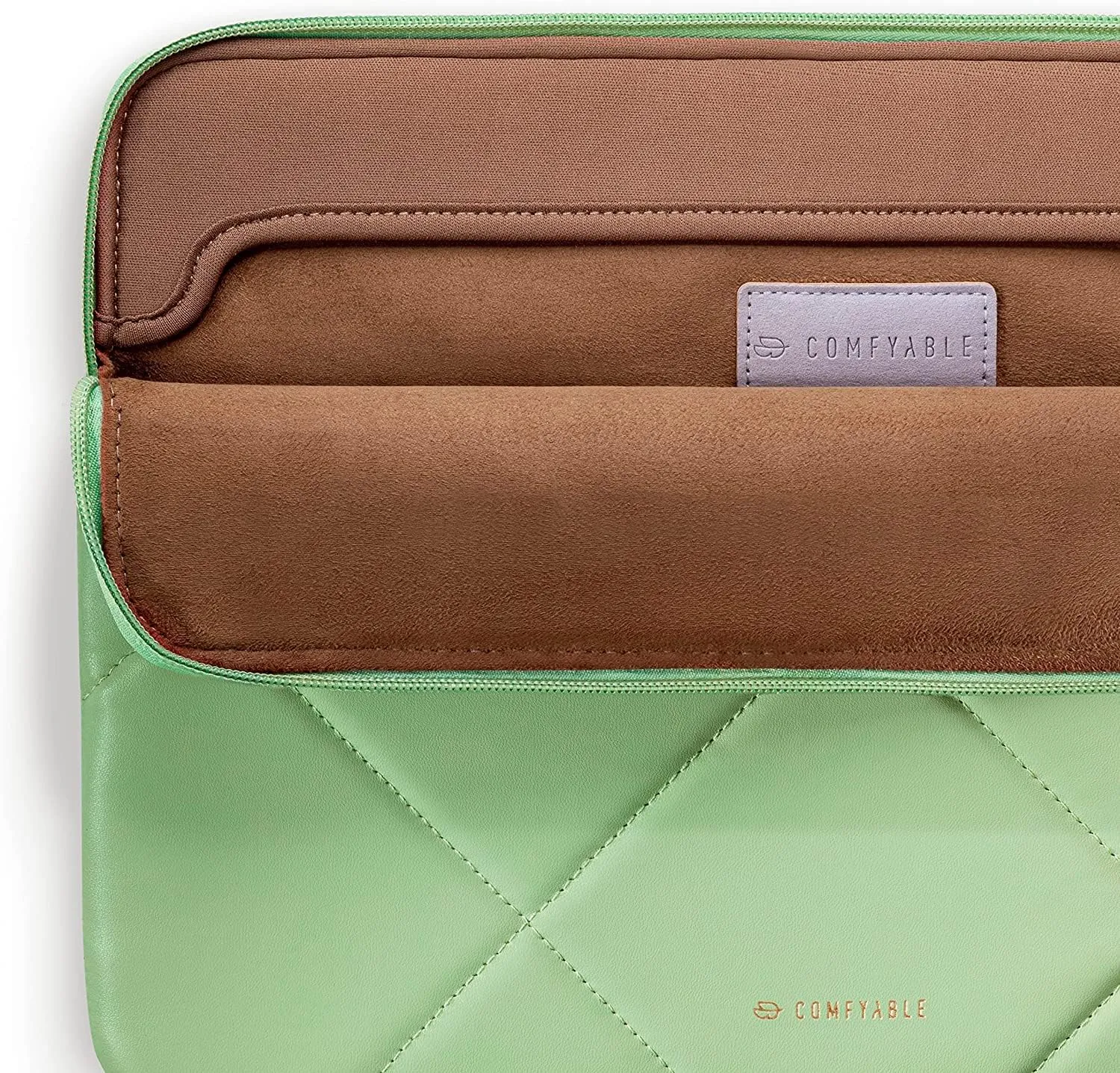 Comfyable Cute Tablet Sleeve Compatible with iPad Air 13 inch M3 2025, iPad Pro 13" M4 2024, 12.9" M2 M1 2022 & Magic Keyboard with Pencil Holder - Quilted PU Leather Bag Carrying Case