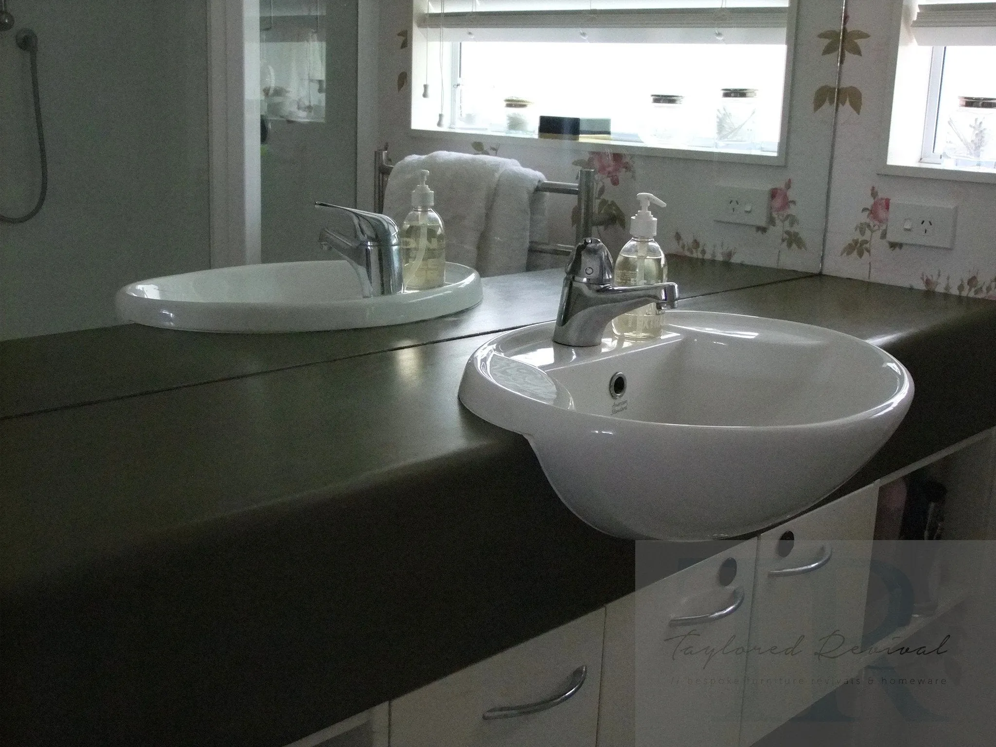 Commissioned bathroom benches