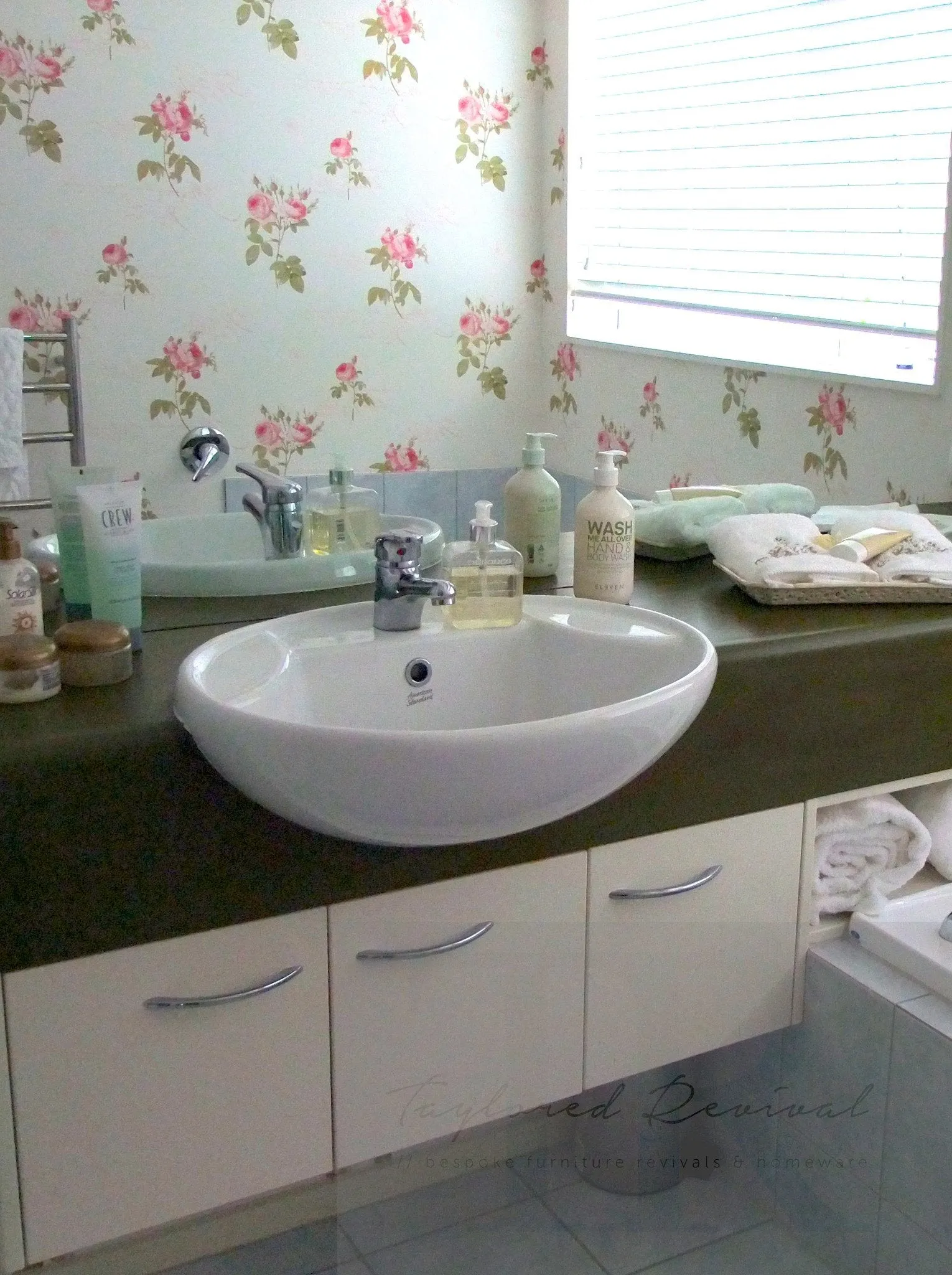 Commissioned bathroom benches
