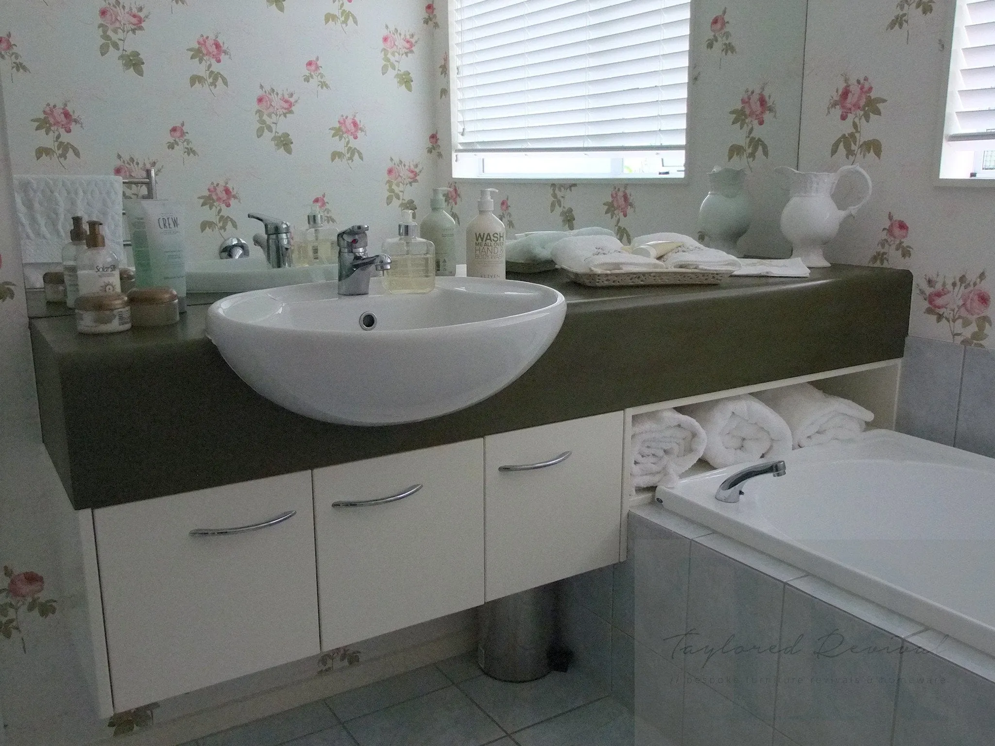 Commissioned bathroom benches