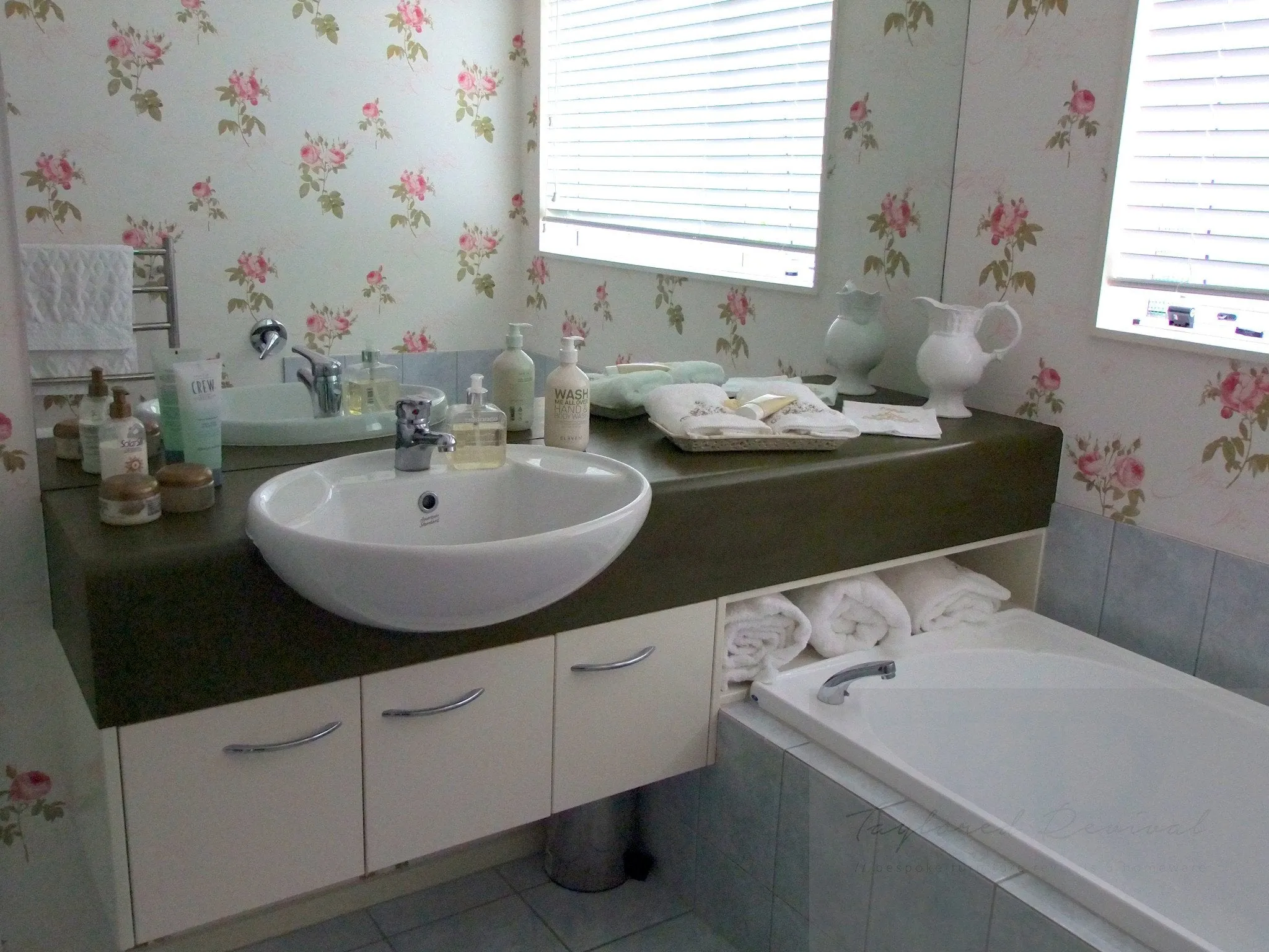 Commissioned bathroom benches
