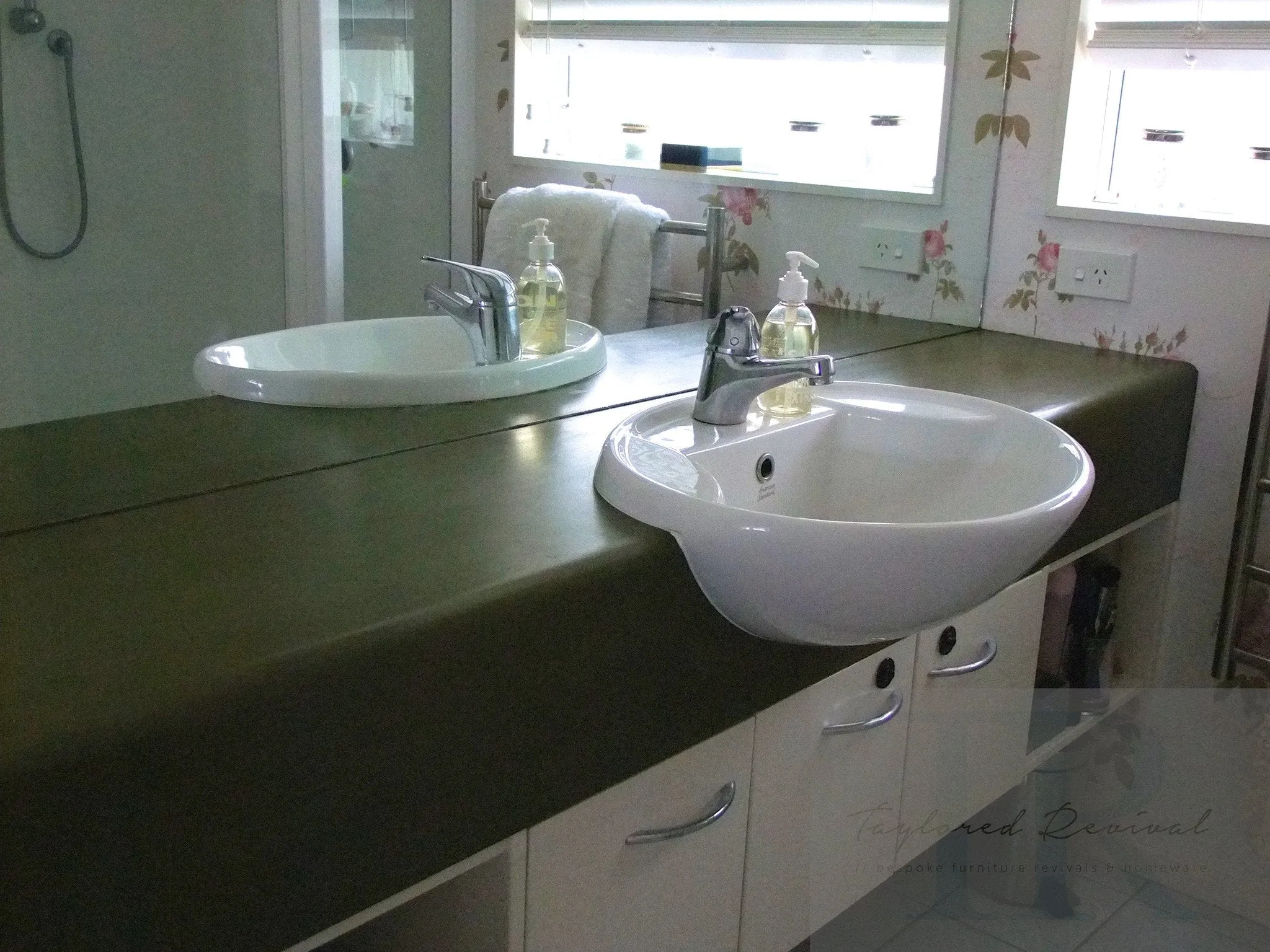 Commissioned bathroom benches