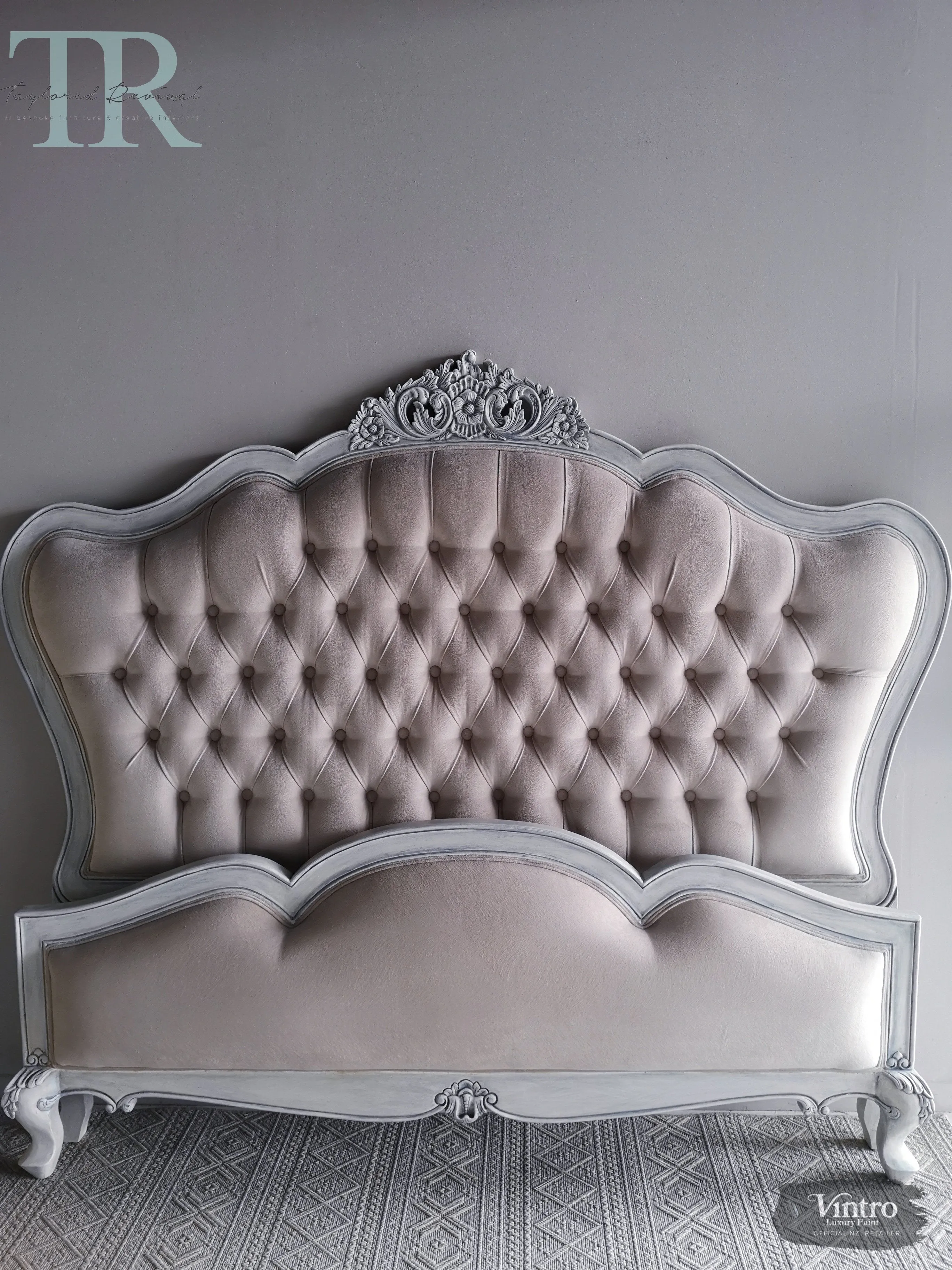 Commissioned Bedroom Suite in a french style white & blue finish