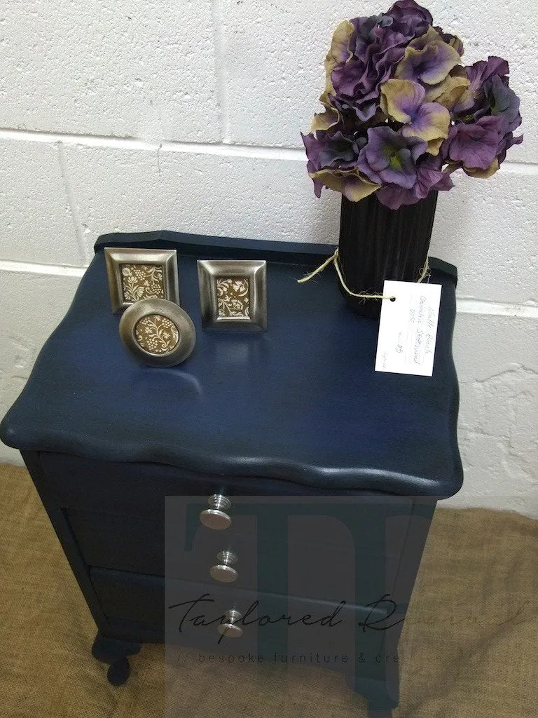 Commissioned Bedside in Napoleonic Blue