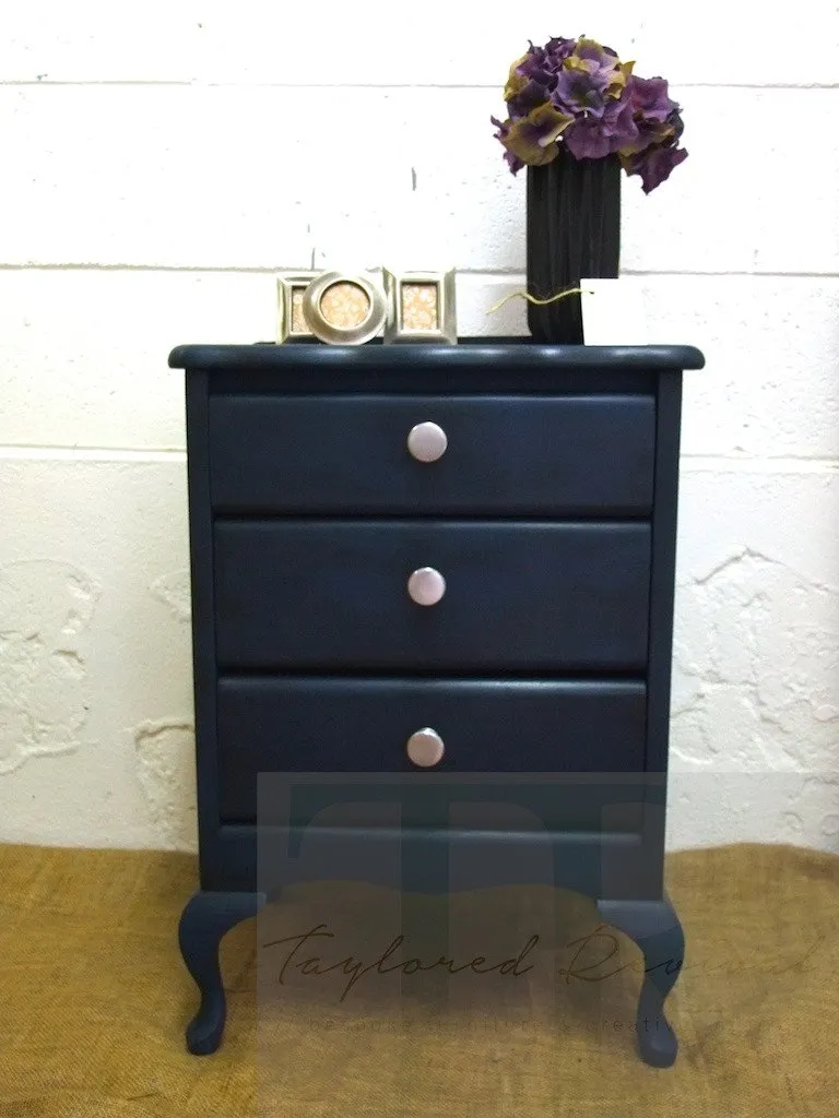 Commissioned Bedside in Napoleonic Blue