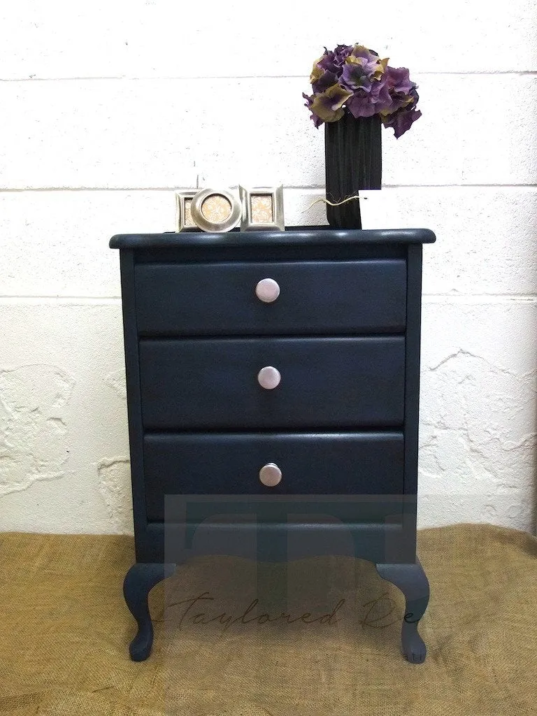 Commissioned Bedside in Napoleonic Blue