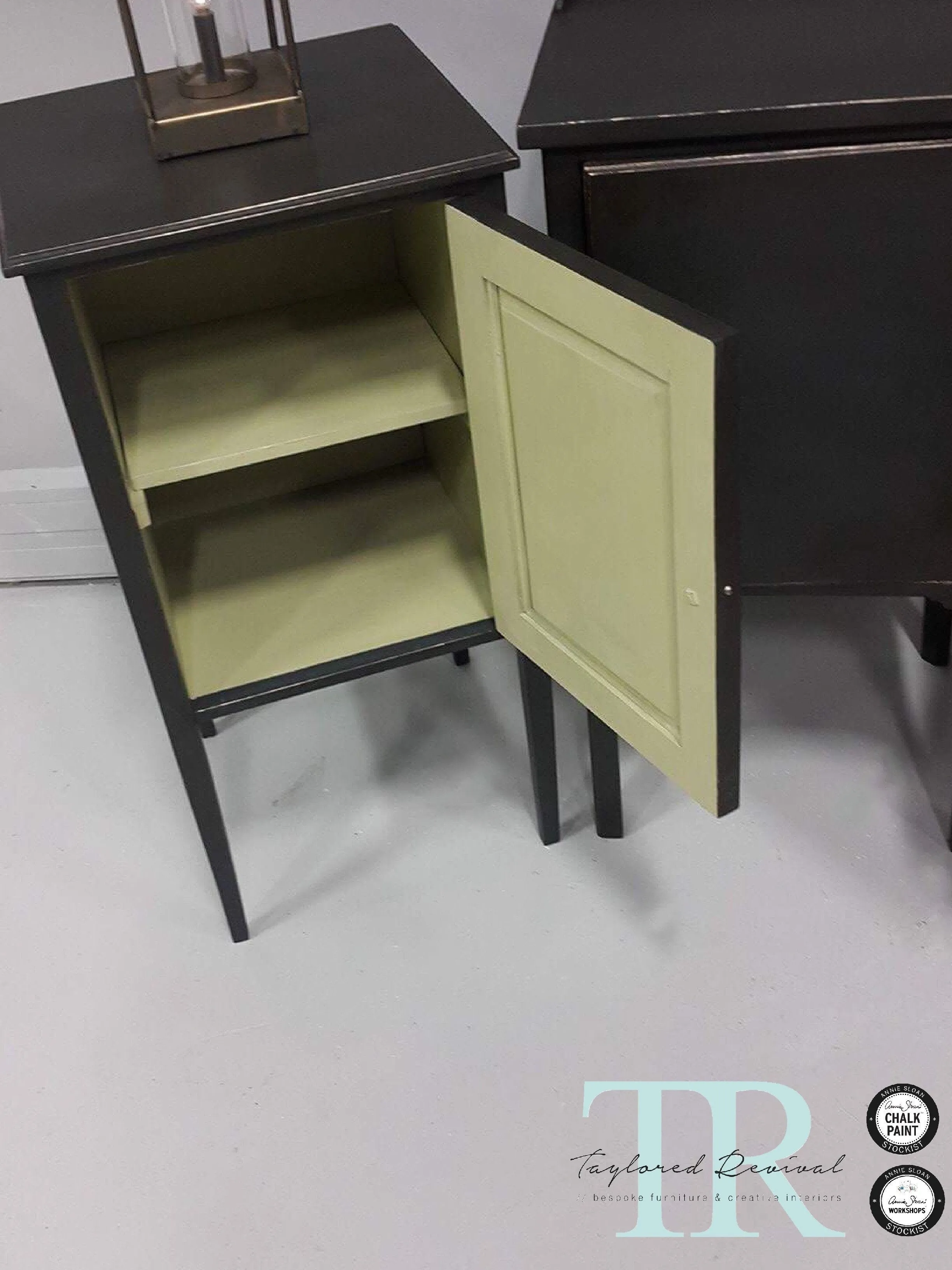 Commissioned Bedsides in Graphite