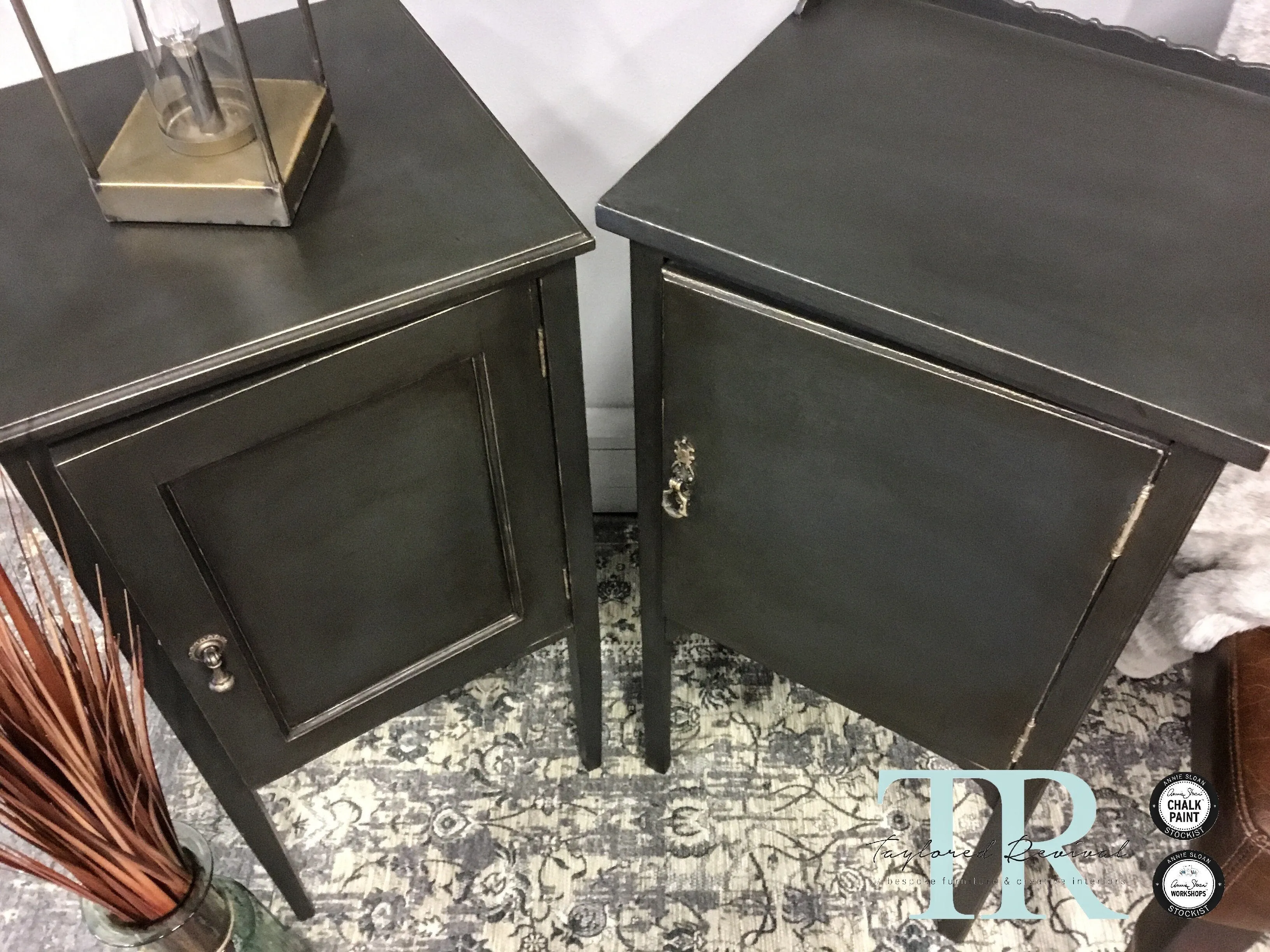 Commissioned Bedsides in Graphite