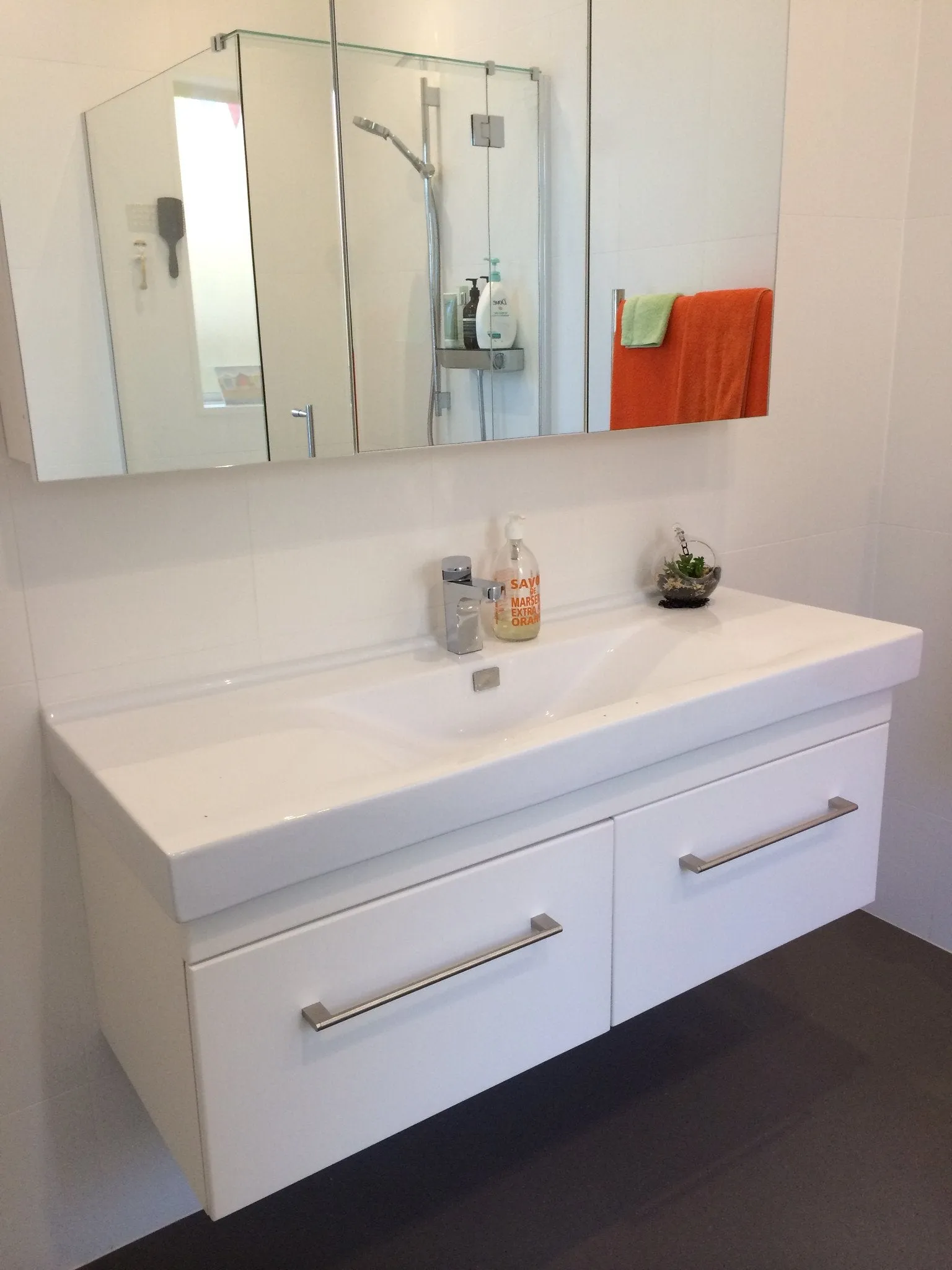 Commissioned bespoke bathroom vanities