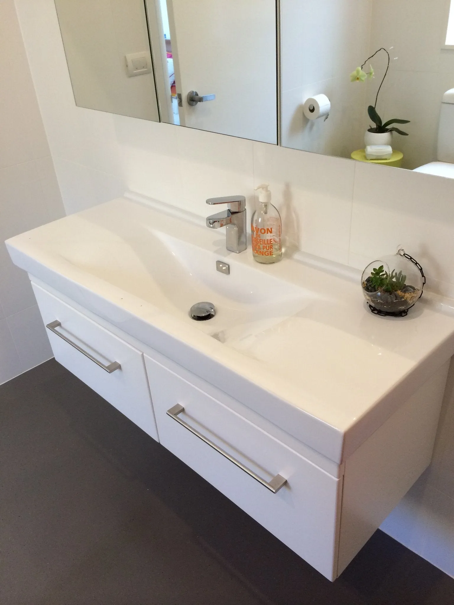 Commissioned bespoke bathroom vanities