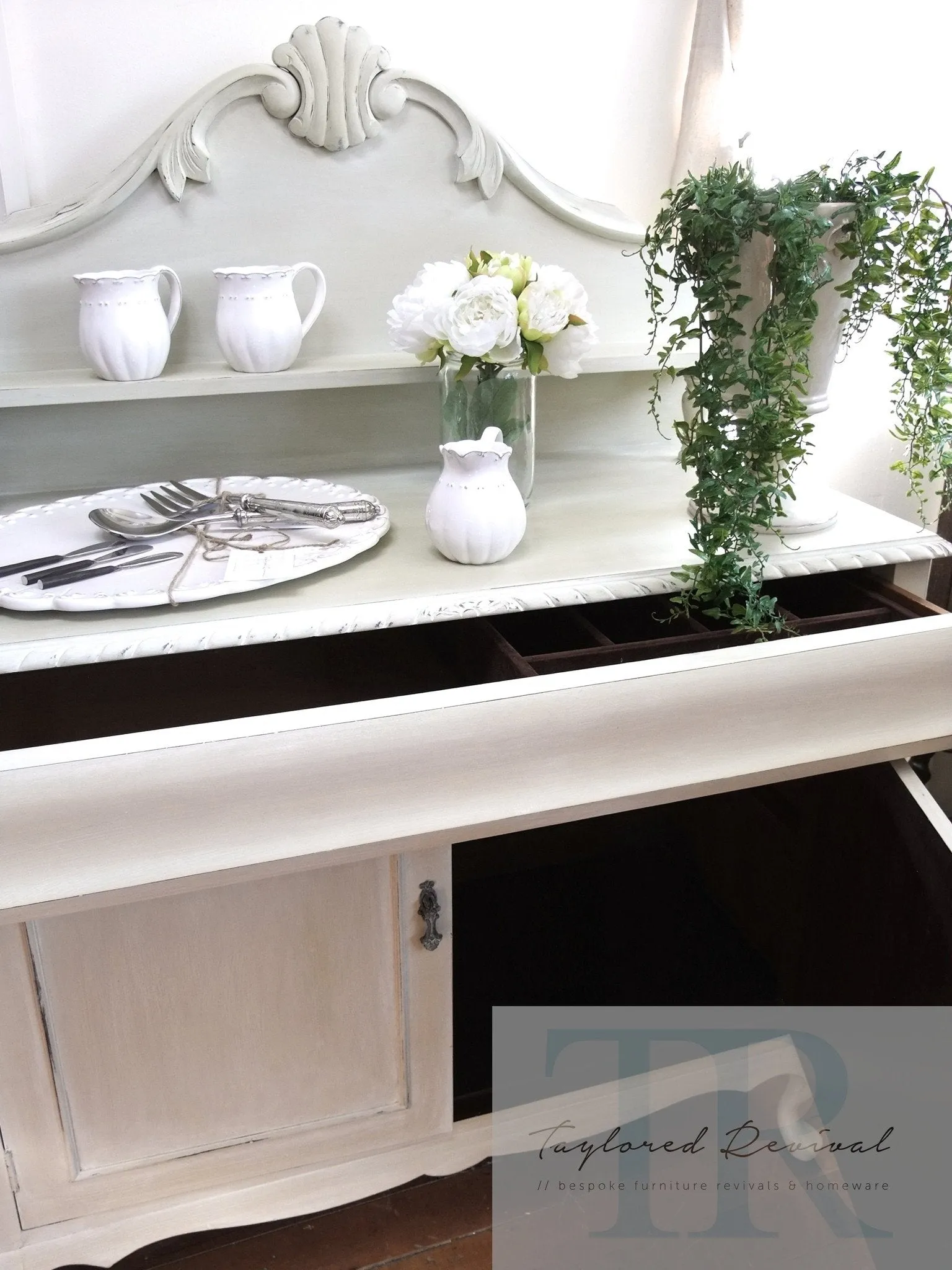 Commissioned Chiffonier in a custom blended Versailles
