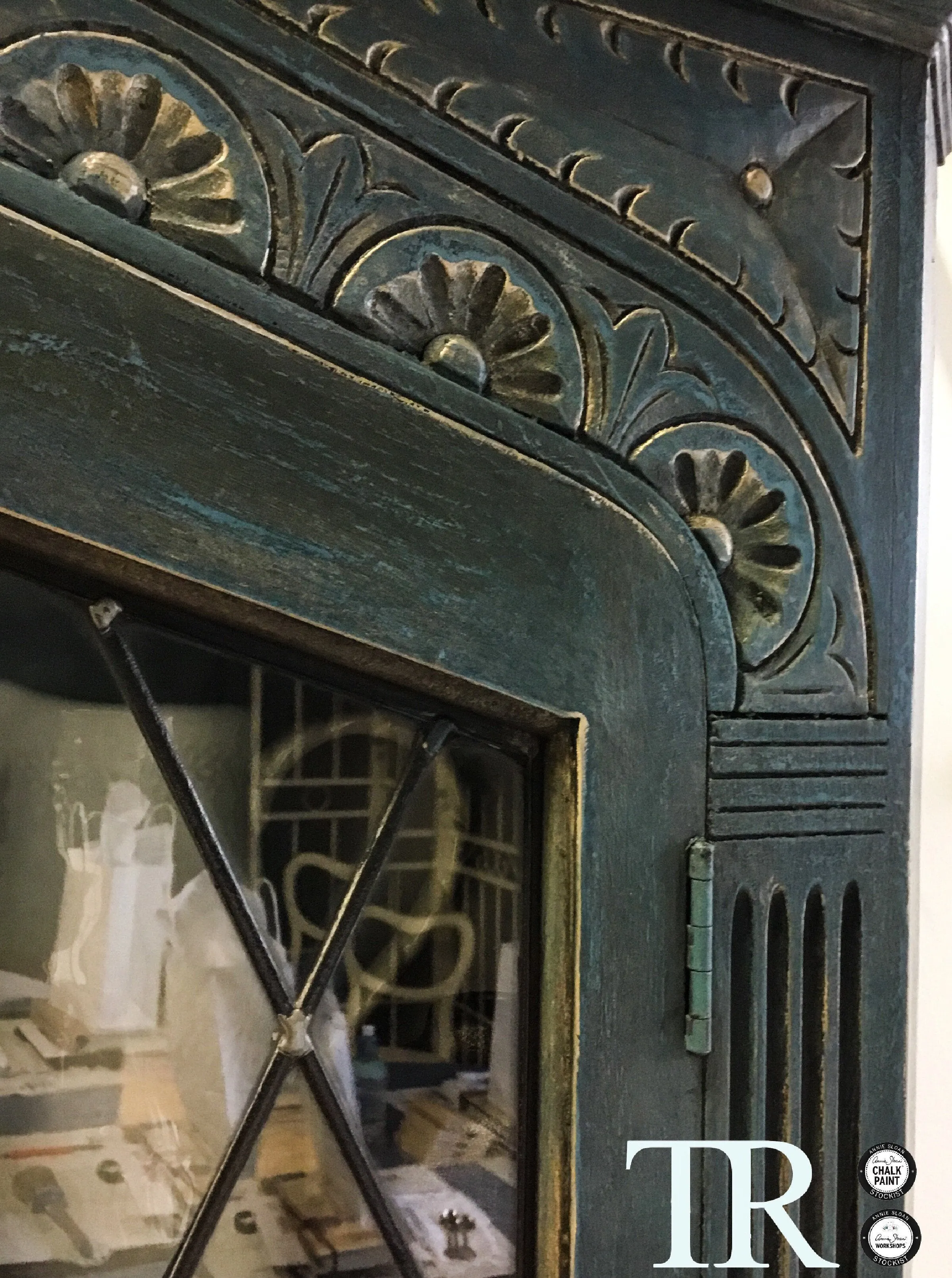 Commissioned Corner Unit in Aubusson Blue