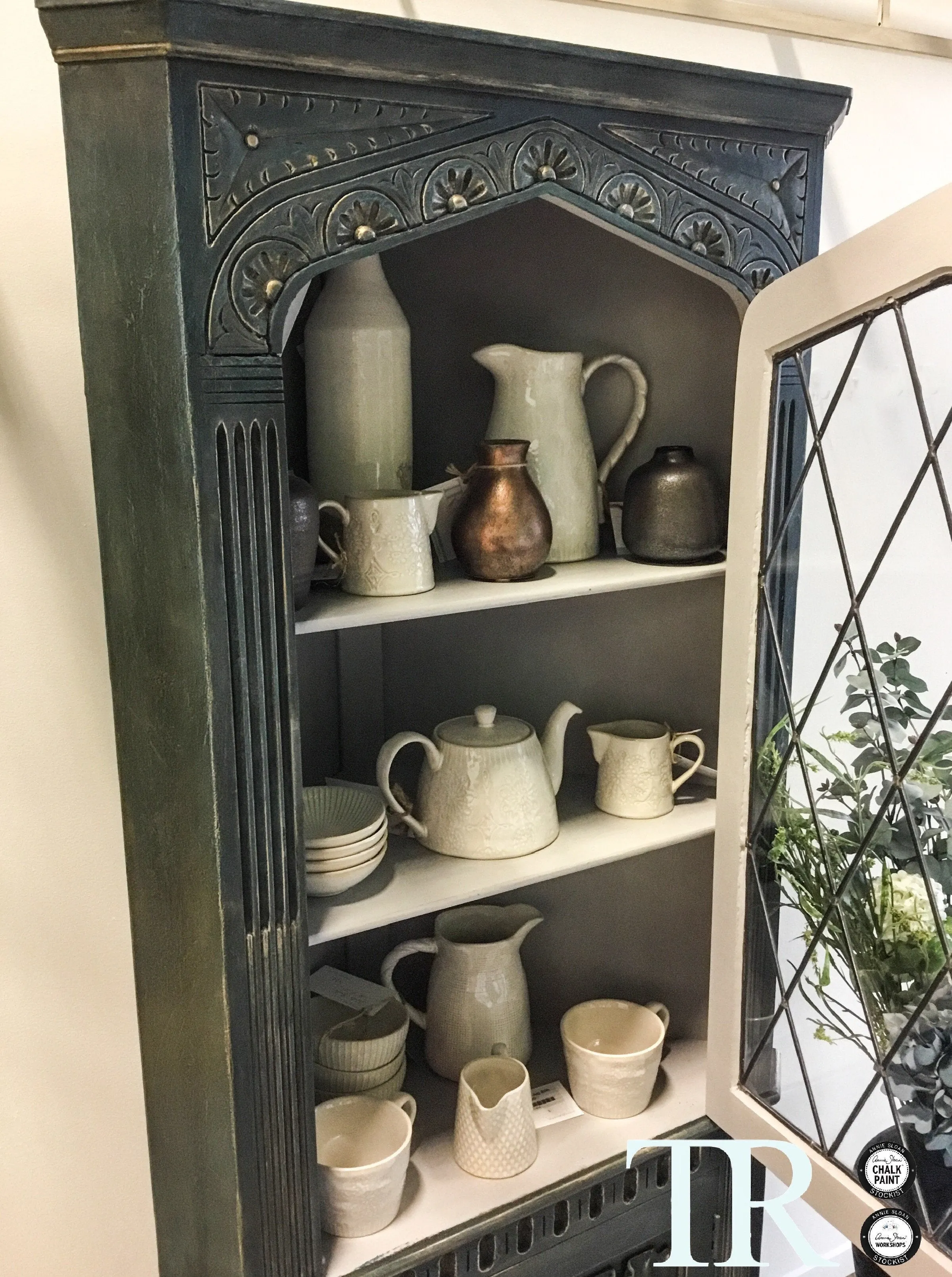 Commissioned Corner Unit in Aubusson Blue
