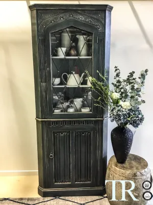 Commissioned Corner Unit in Aubusson Blue