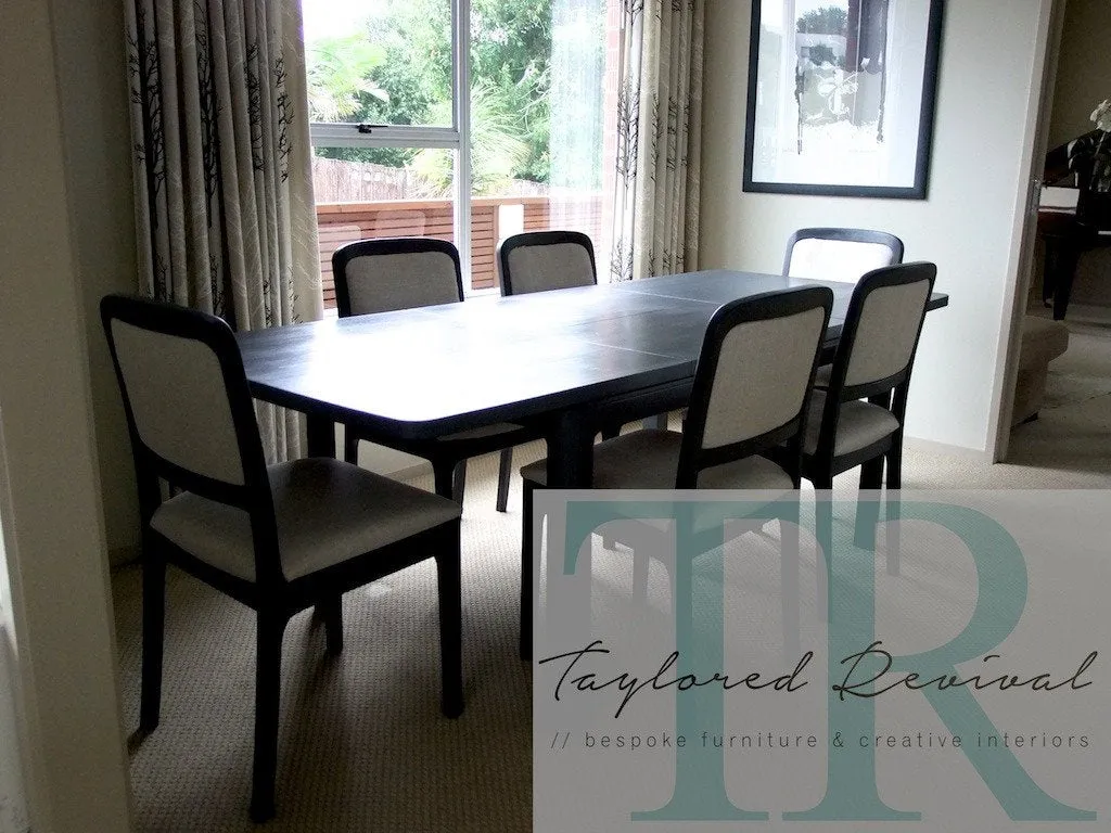 Commissioned Dining Room Suite in Graphite