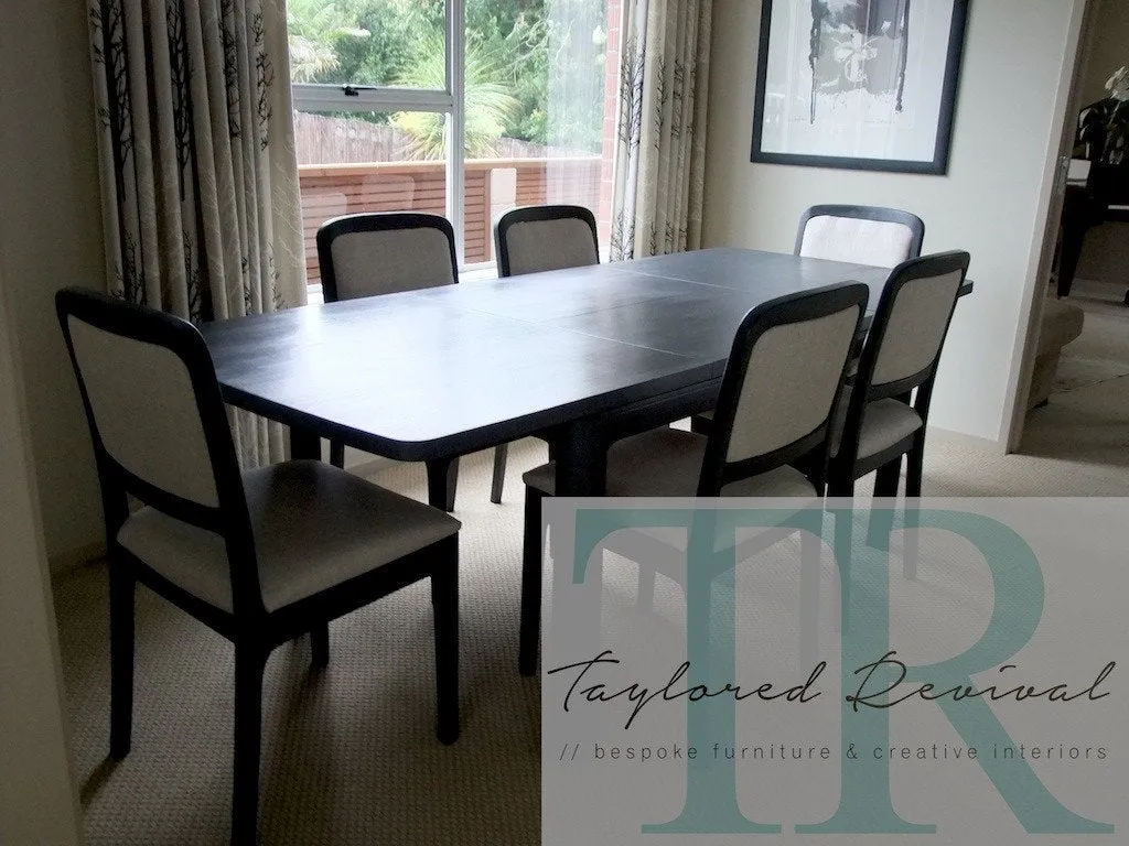 Commissioned Dining Room Suite in Graphite