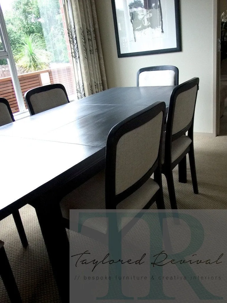 Commissioned Dining Room Suite in Graphite
