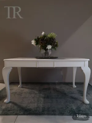 Commissioned Dining Table in Vintro No Seal White