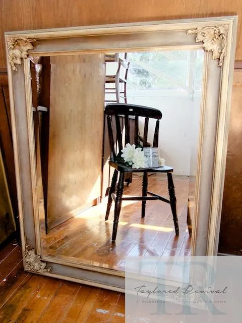 Commissioned french provincial inspired mirror
