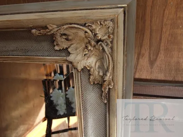 Commissioned french provincial inspired mirror