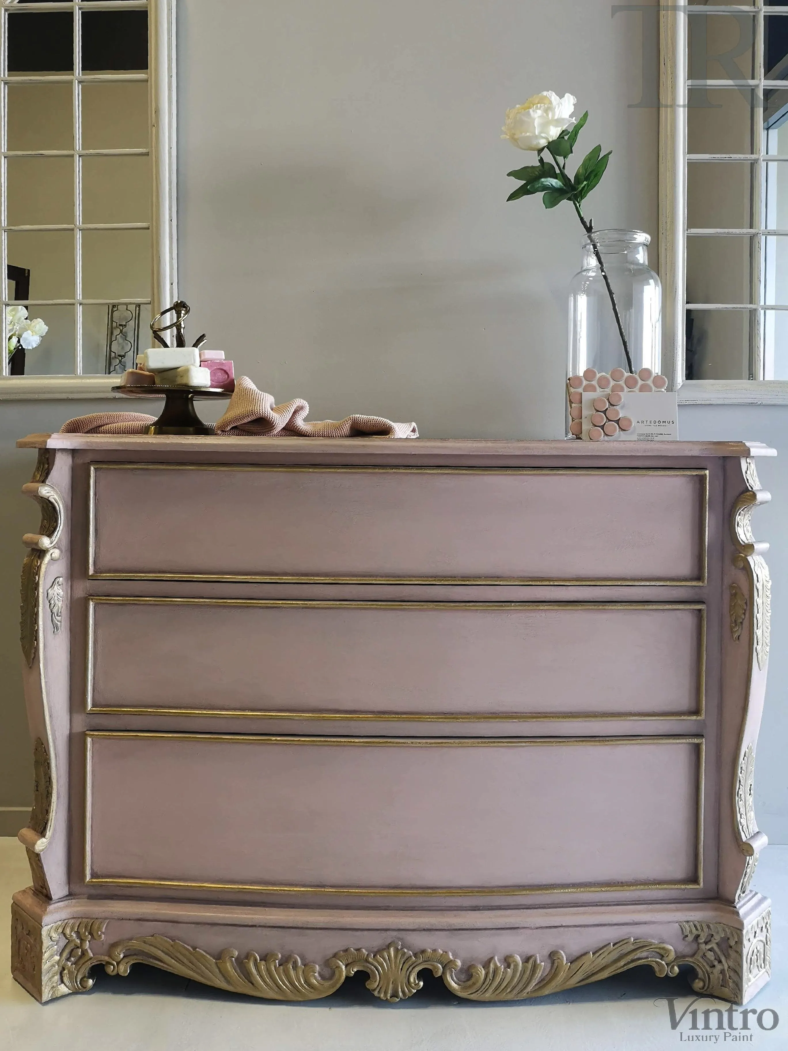 Commissioned French Style Piece for Vanity