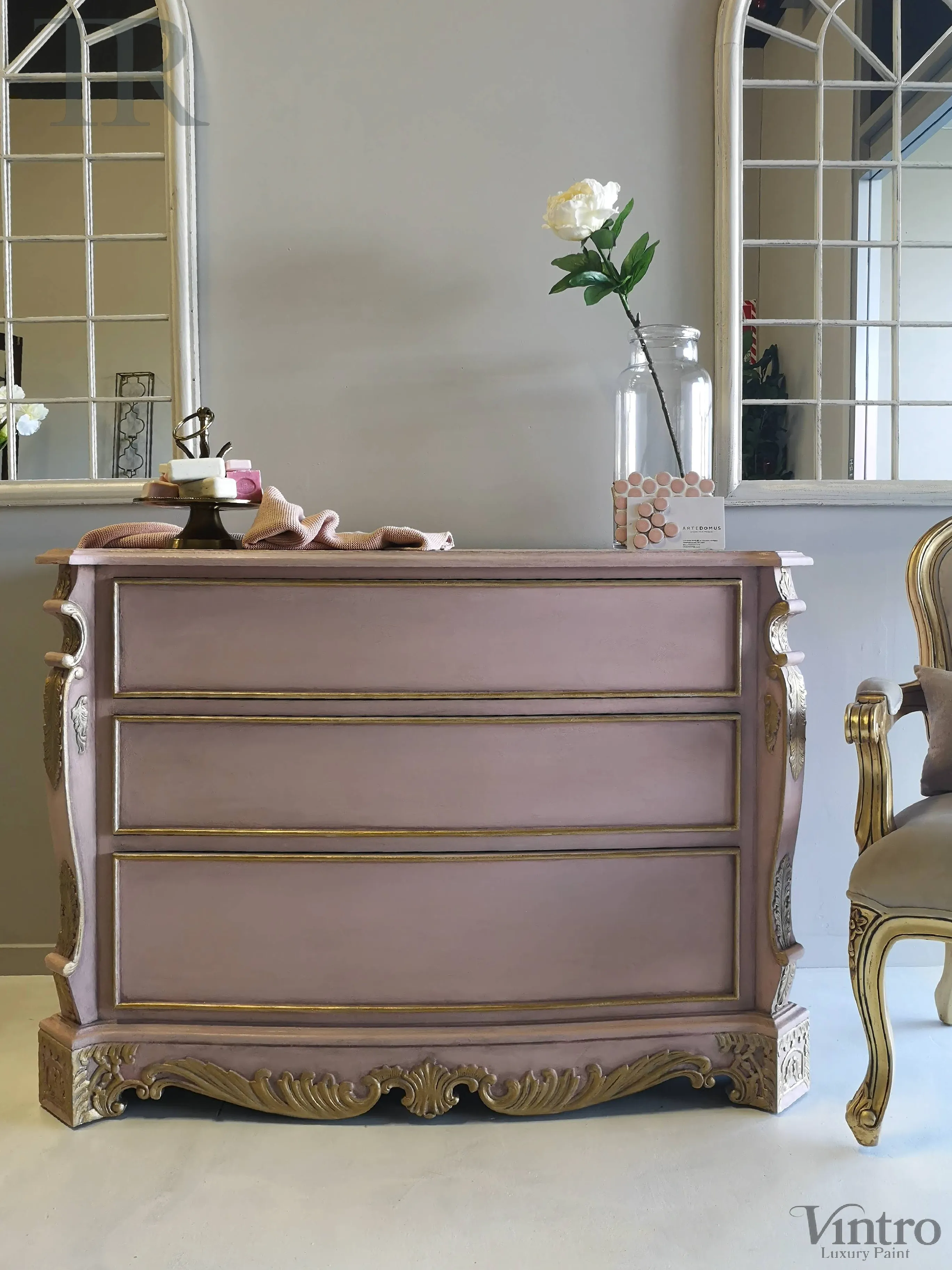 Commissioned French Style Piece for Vanity