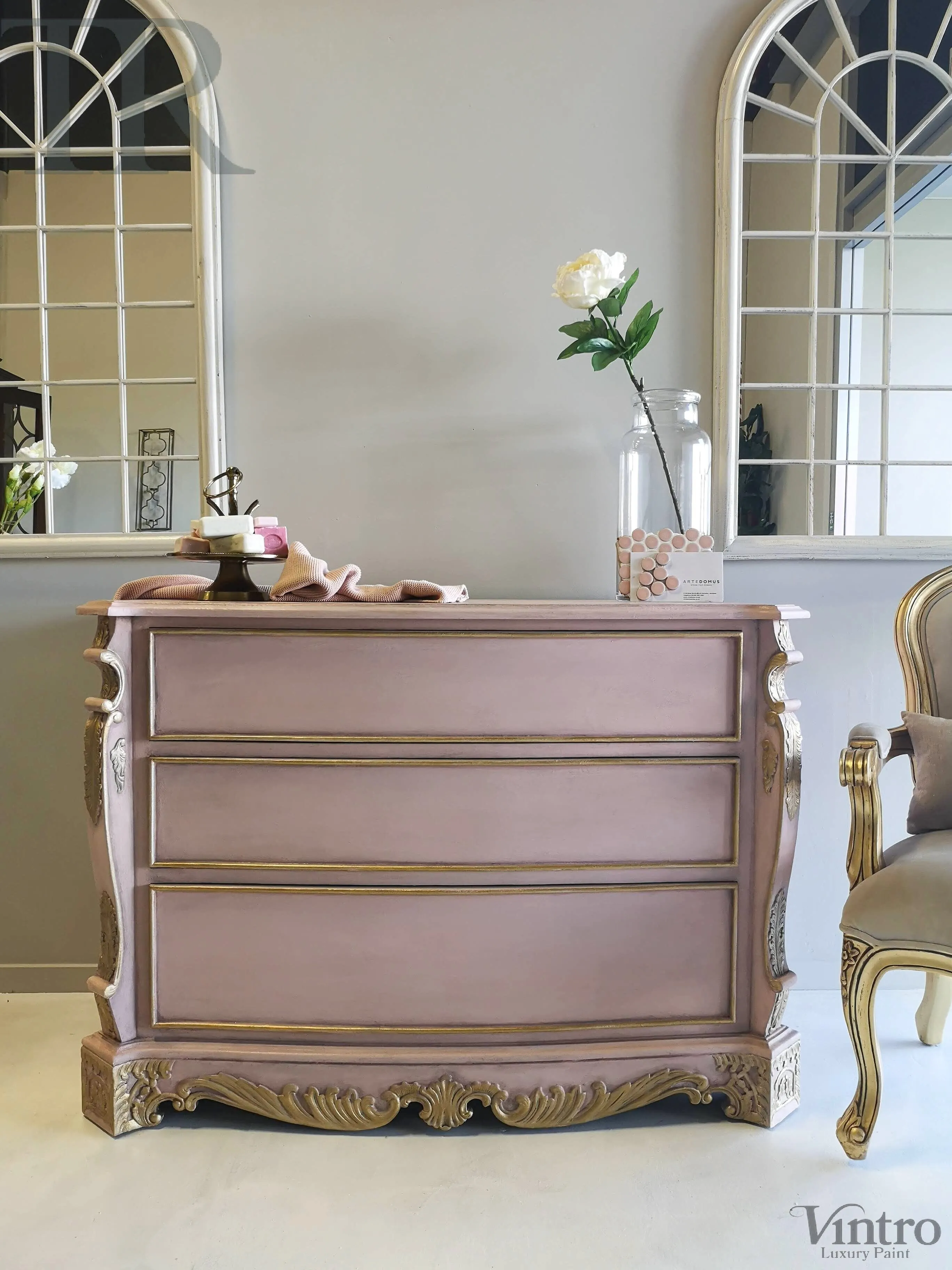 Commissioned French Style Piece for Vanity