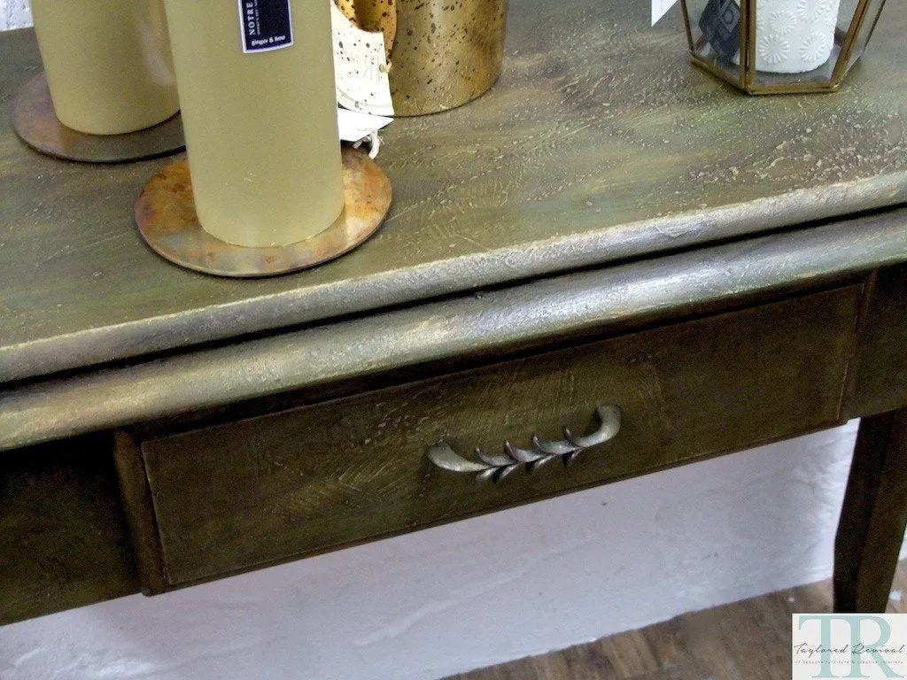 Commissioned Hall Table in creative bespoke finish