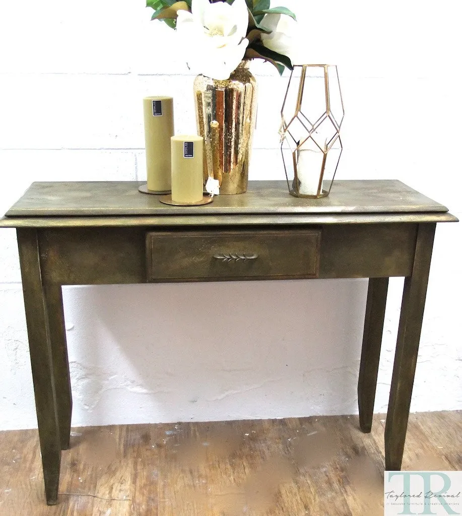 Commissioned Hall Table in creative bespoke finish