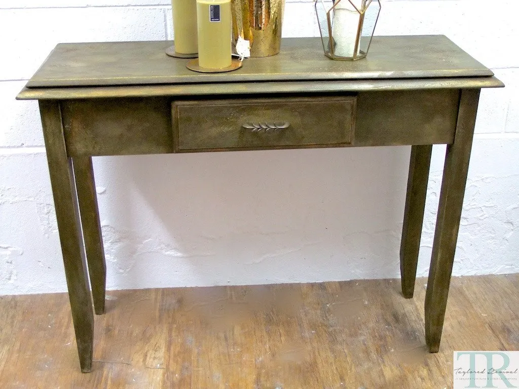 Commissioned Hall Table in creative bespoke finish