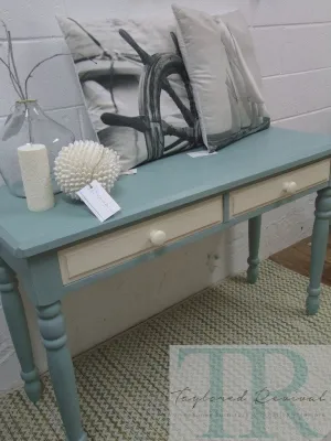 Commissioned Hall Table in duck egg blue