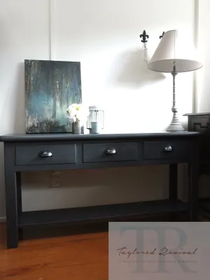 Commissioned Hall Table in Graphite