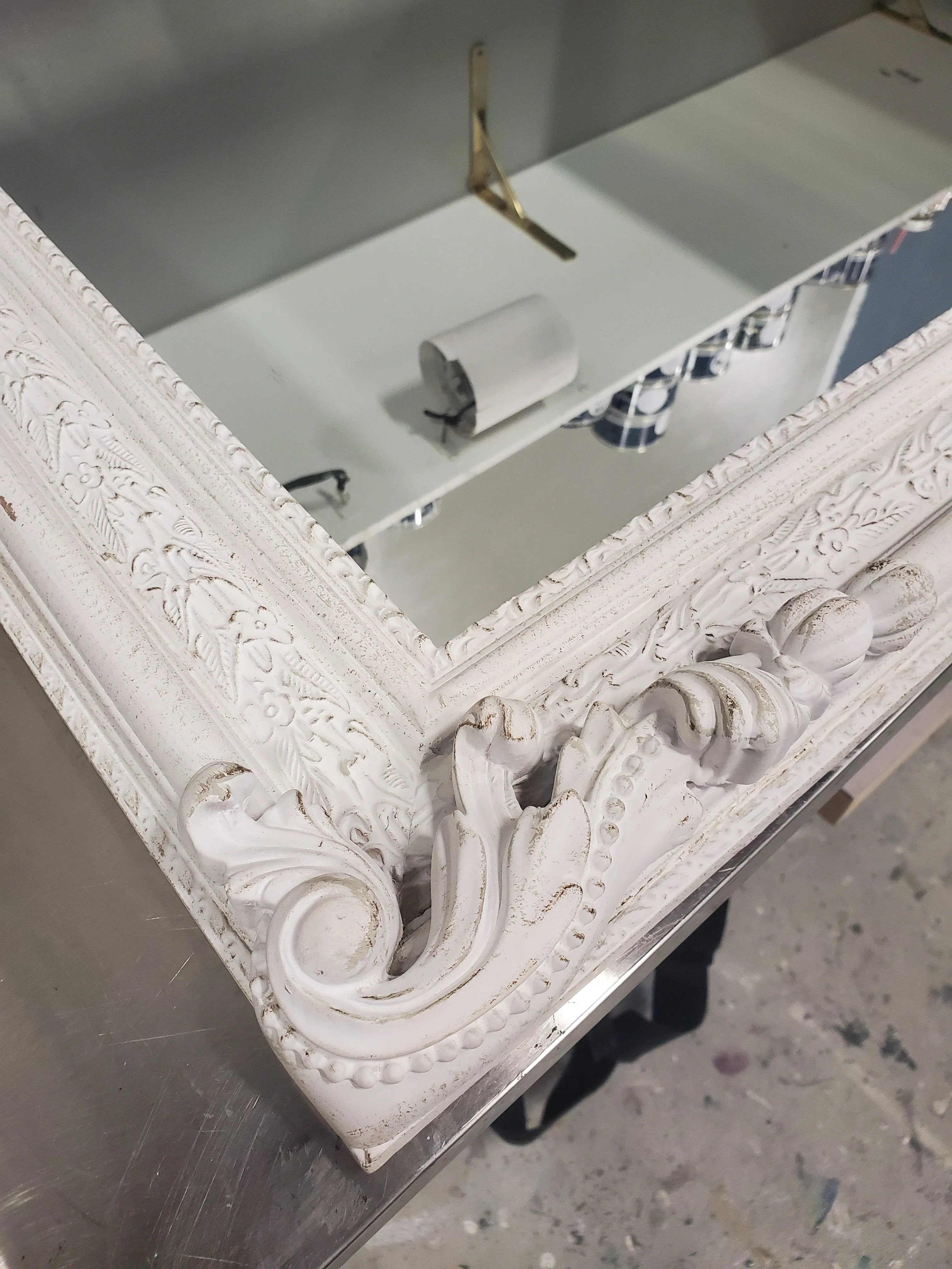 Commissioned Mirror in Victorian Black and Gold