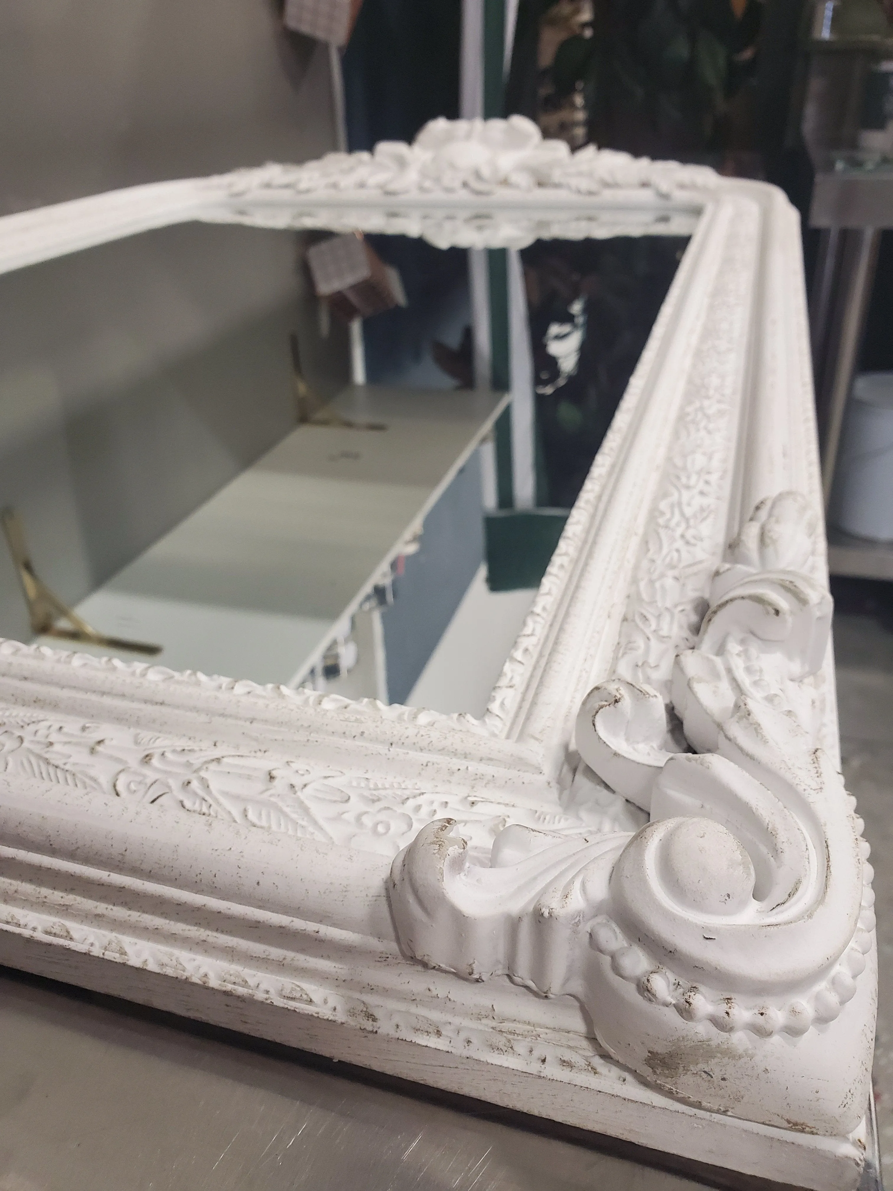 Commissioned Mirror in Victorian Black and Gold