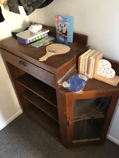 Commissioned Oak Cabinet in Wild Tusk and Royal Navy