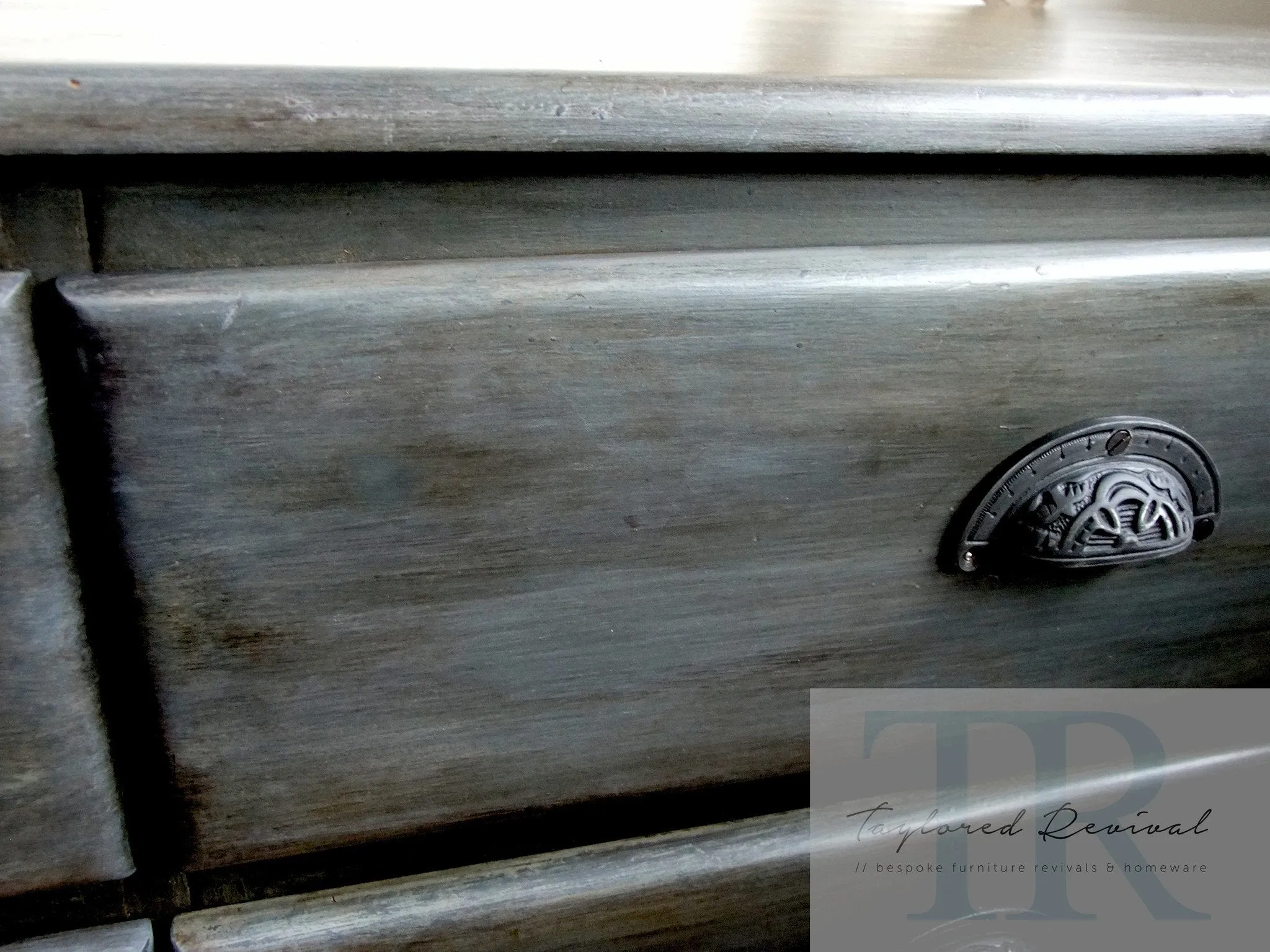 Commissioned set of drawers in a custom Industrial style finish