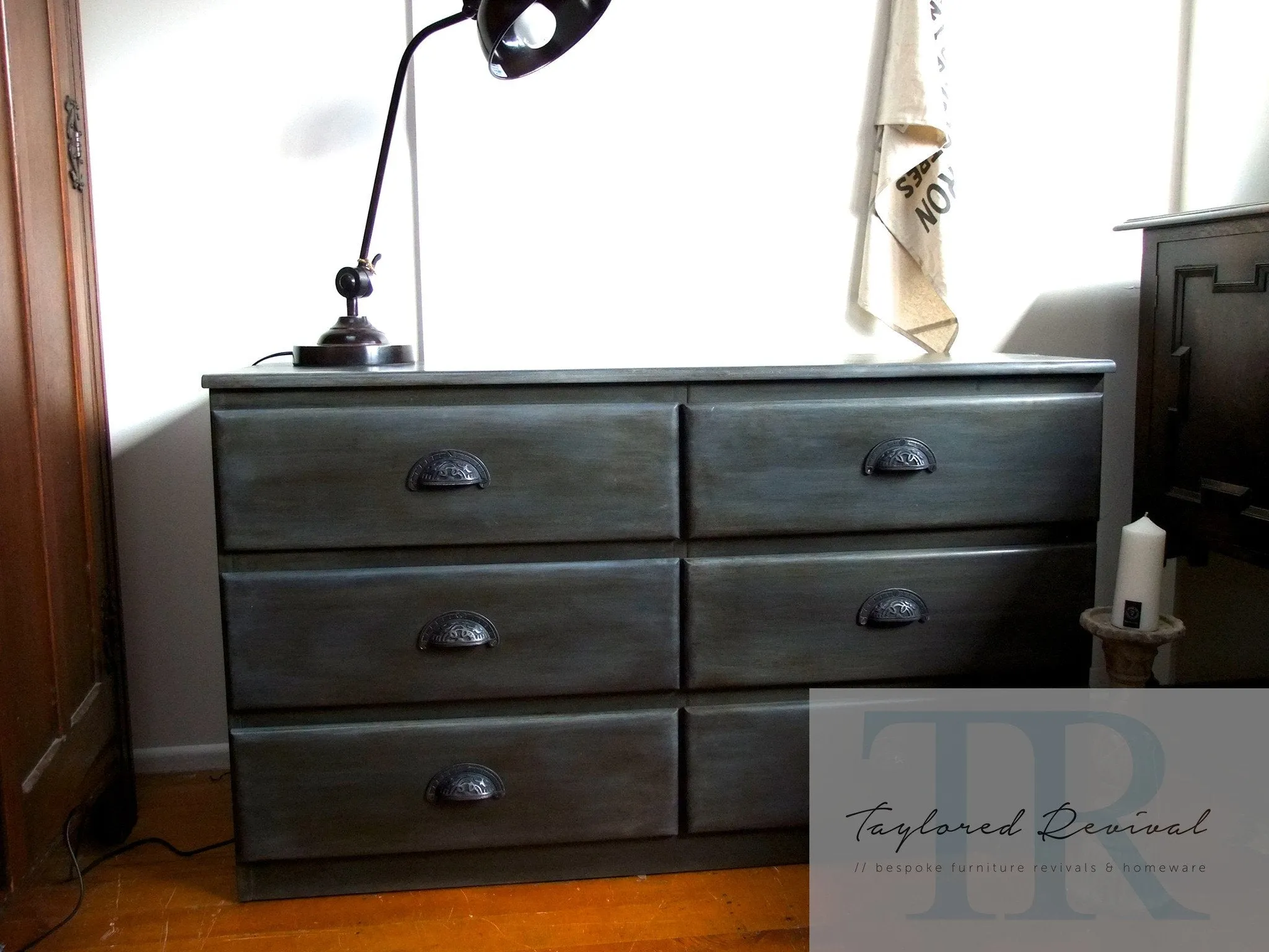 Commissioned set of drawers in a custom Industrial style finish