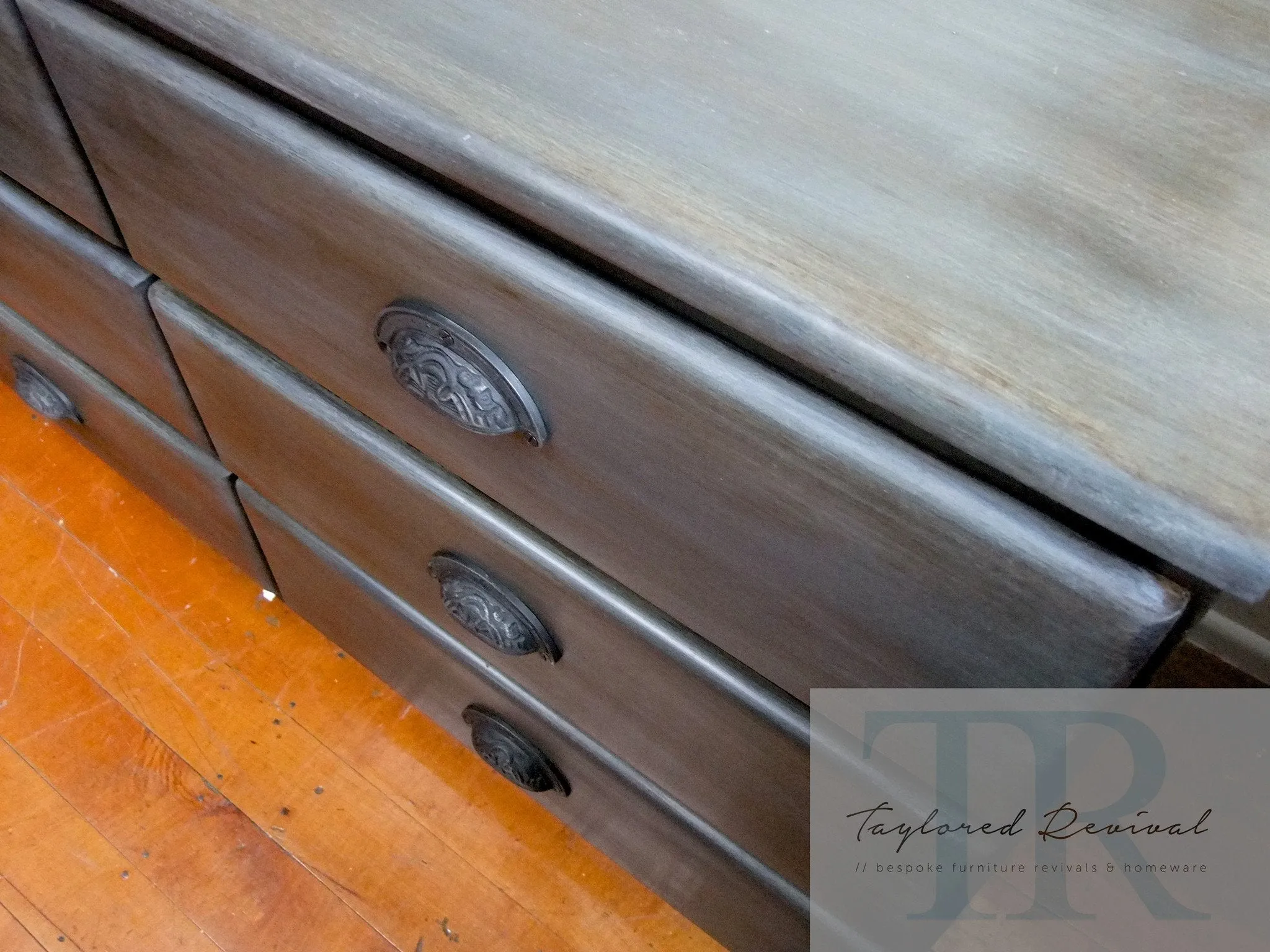 Commissioned set of drawers in a custom Industrial style finish