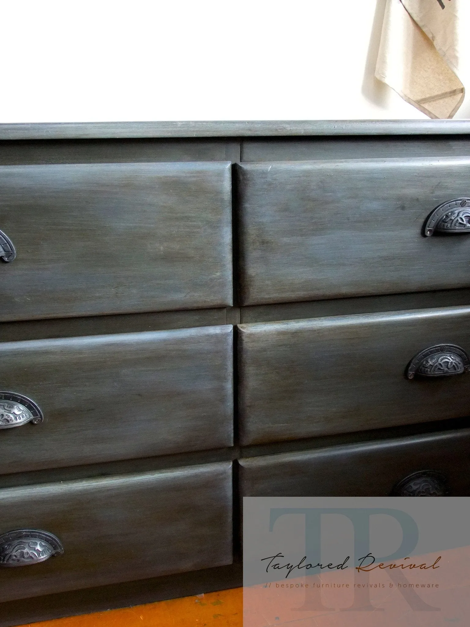 Commissioned set of drawers in a custom Industrial style finish