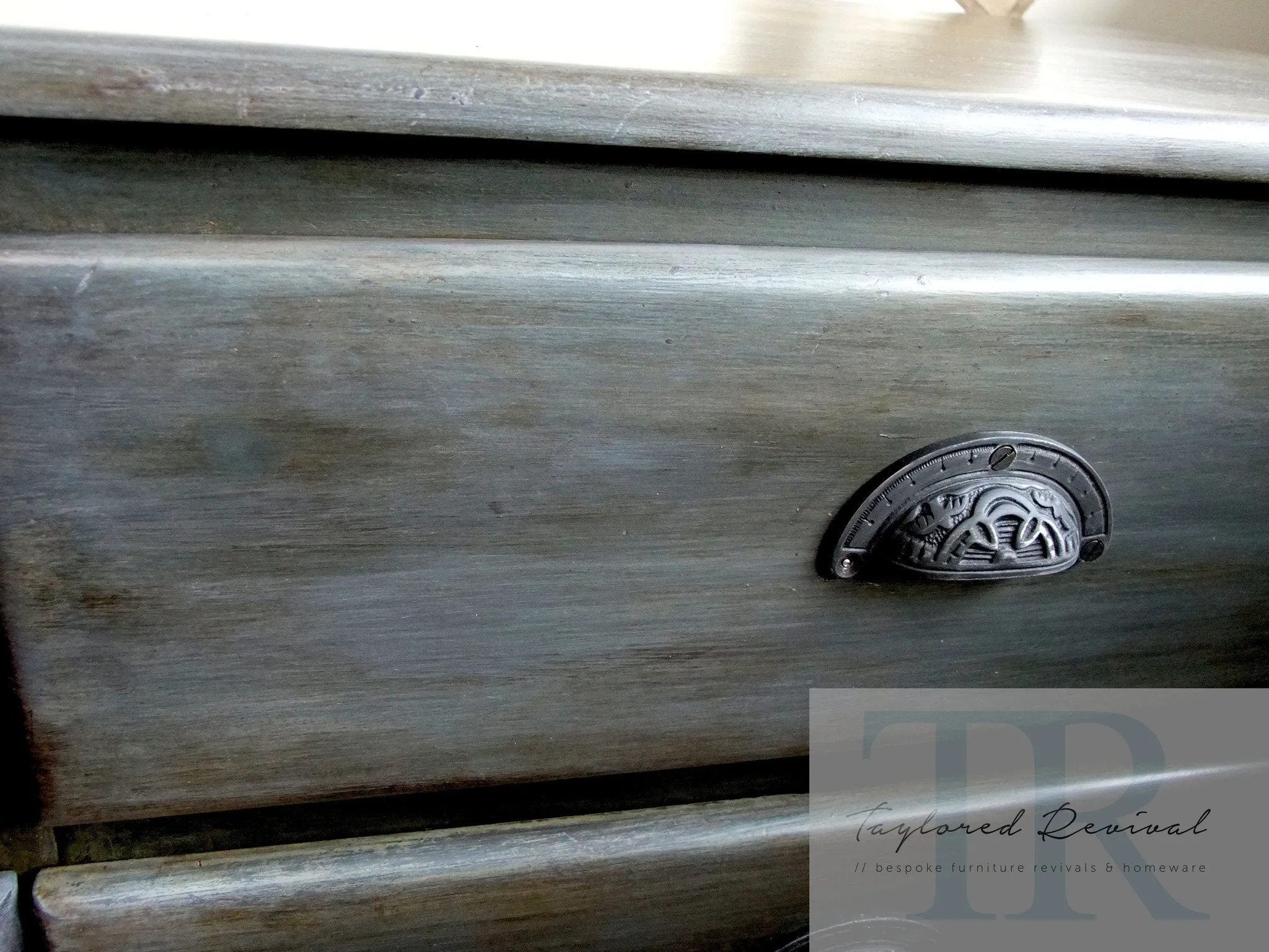Commissioned set of drawers in a custom Industrial style finish